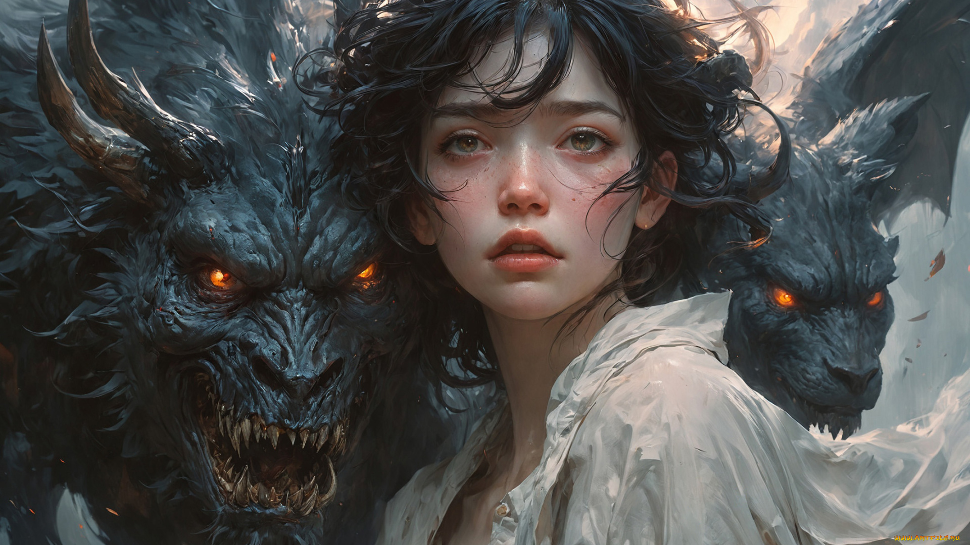 фэнтези, красавицы, и, чудовища, нейросети, графика, нейроарт, ai, art, нейронные, сети, рисунки, нейро, искусство, нейрографика, graphics, neuroart, neural, networks, drawings, neuro, neurography