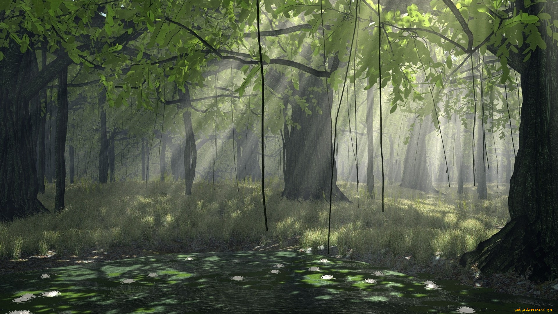 3д, графика, nature, landscape, природа