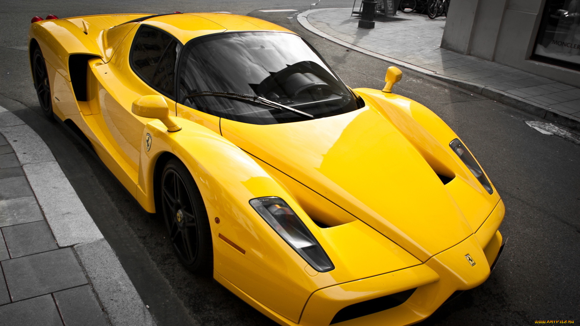 автомобили, ferrari, enzo, luxury, yellow, феррари, желтый, суперкар, тюнинг
