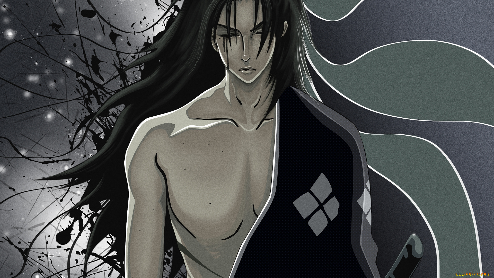 аниме, samurai, champloo, самурай, jin, меч