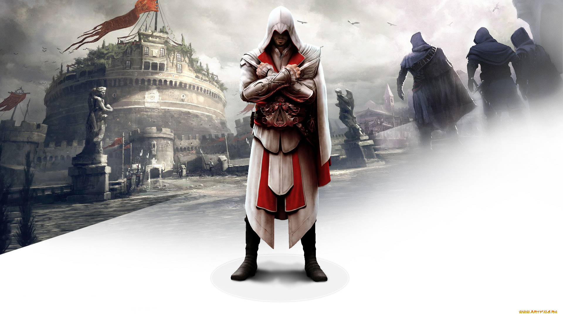 assassin`s, creed, , brotherhood, видео, игры, ассасин