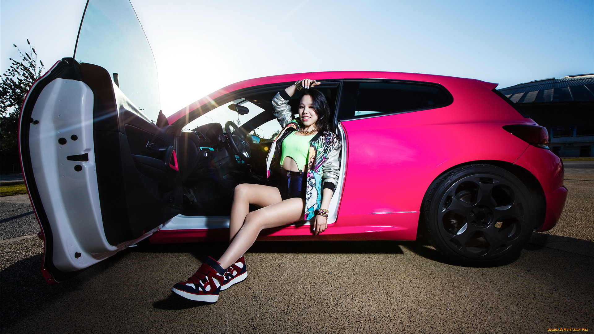 автомобили, авто, с, девушками, автомобиль, девушка