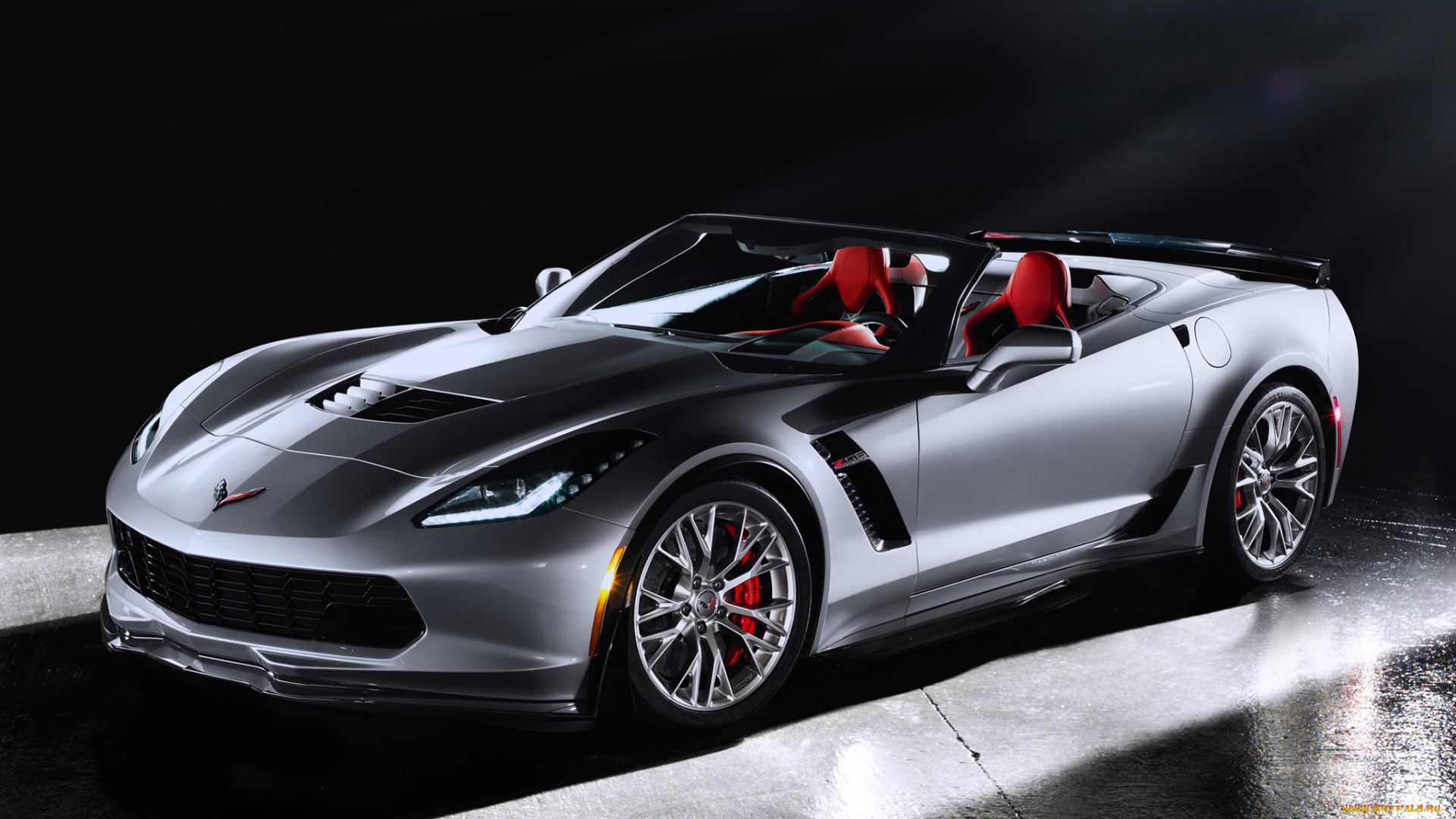 автомобили, corvette, 2015г, z06, convertible, с7