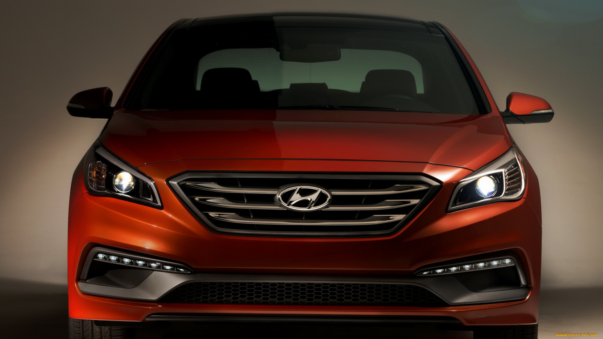 автомобили, hyundai, 2015, sonata, us-spec, красный