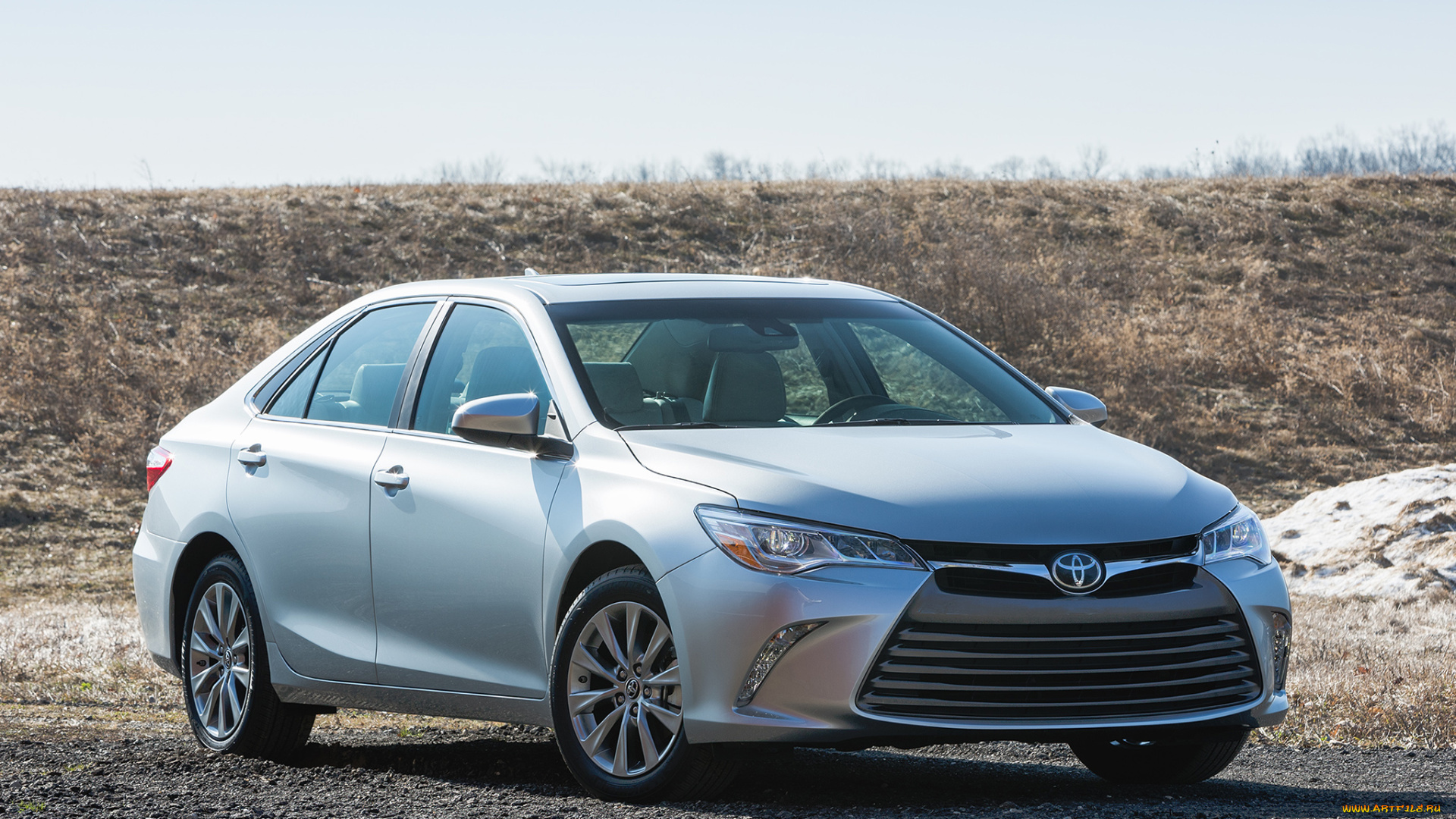автомобили, toyota, 2015, camry, xle, серый