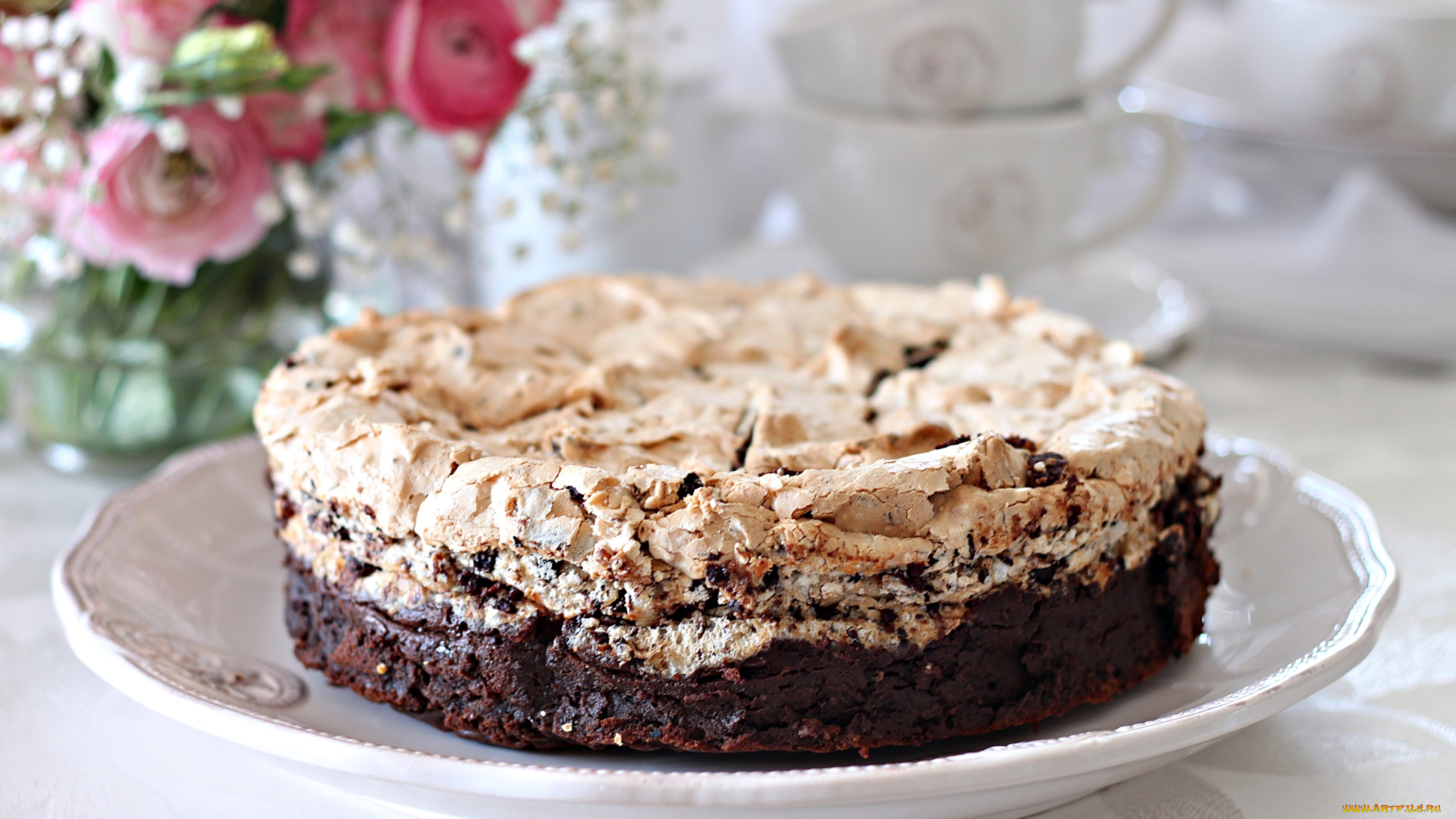 еда, торты, безе