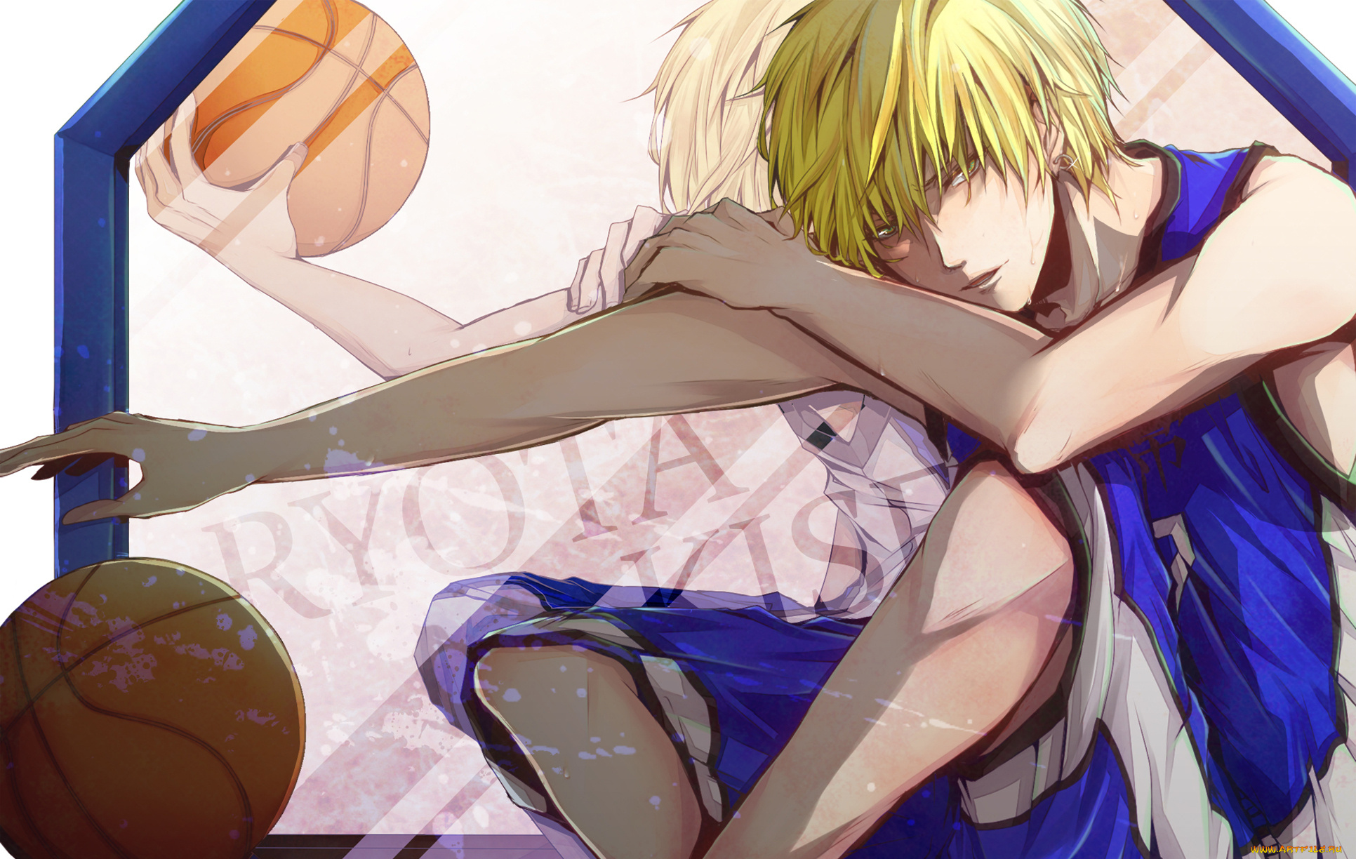 аниме, kuroko, no, baske, парень, баскетбол, куроко, kise, ryouta, движение, форма, мяч