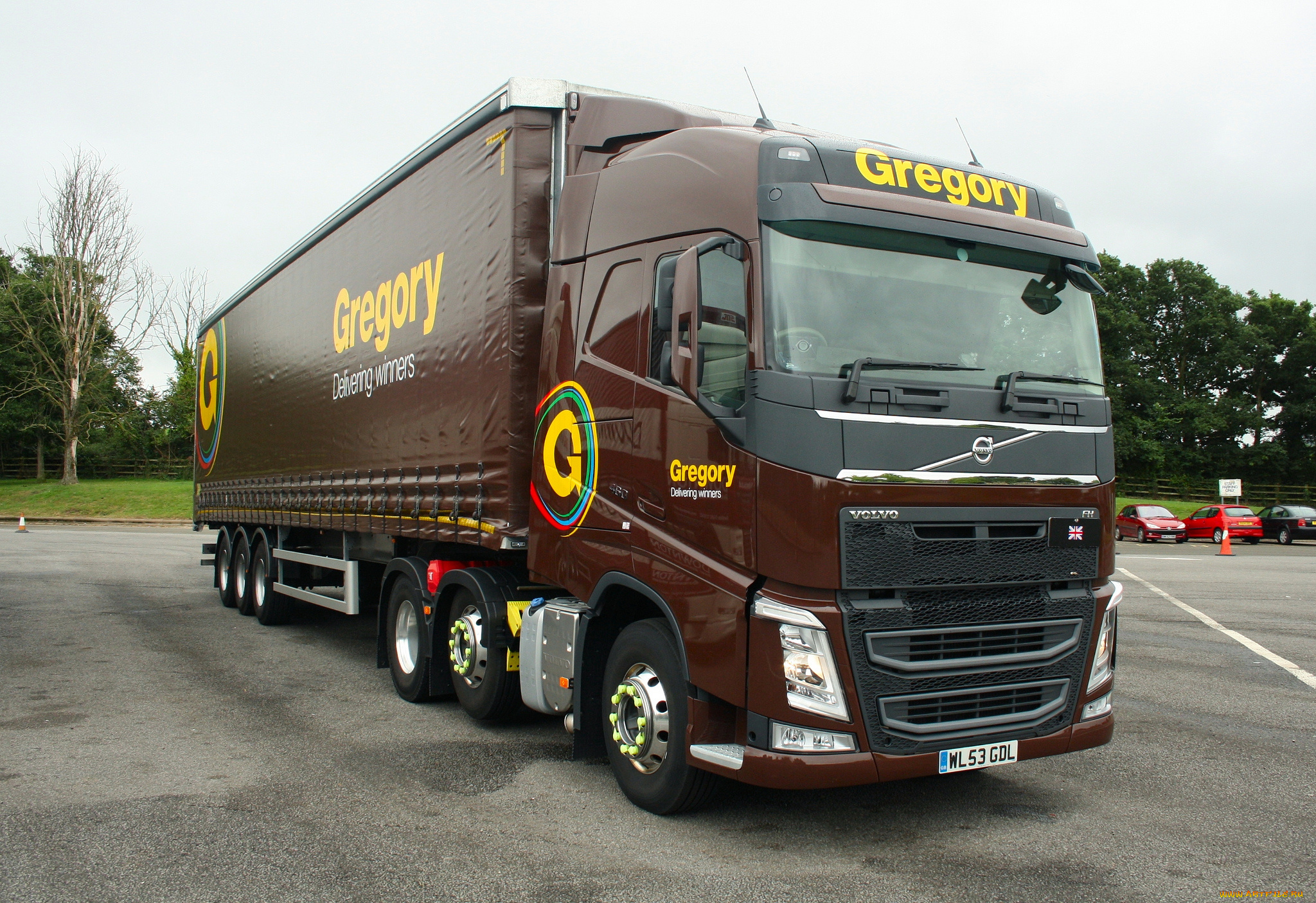 автомобили, volvo, trucks, , выставка, улица, контейнеровоз, тягач, грузовик