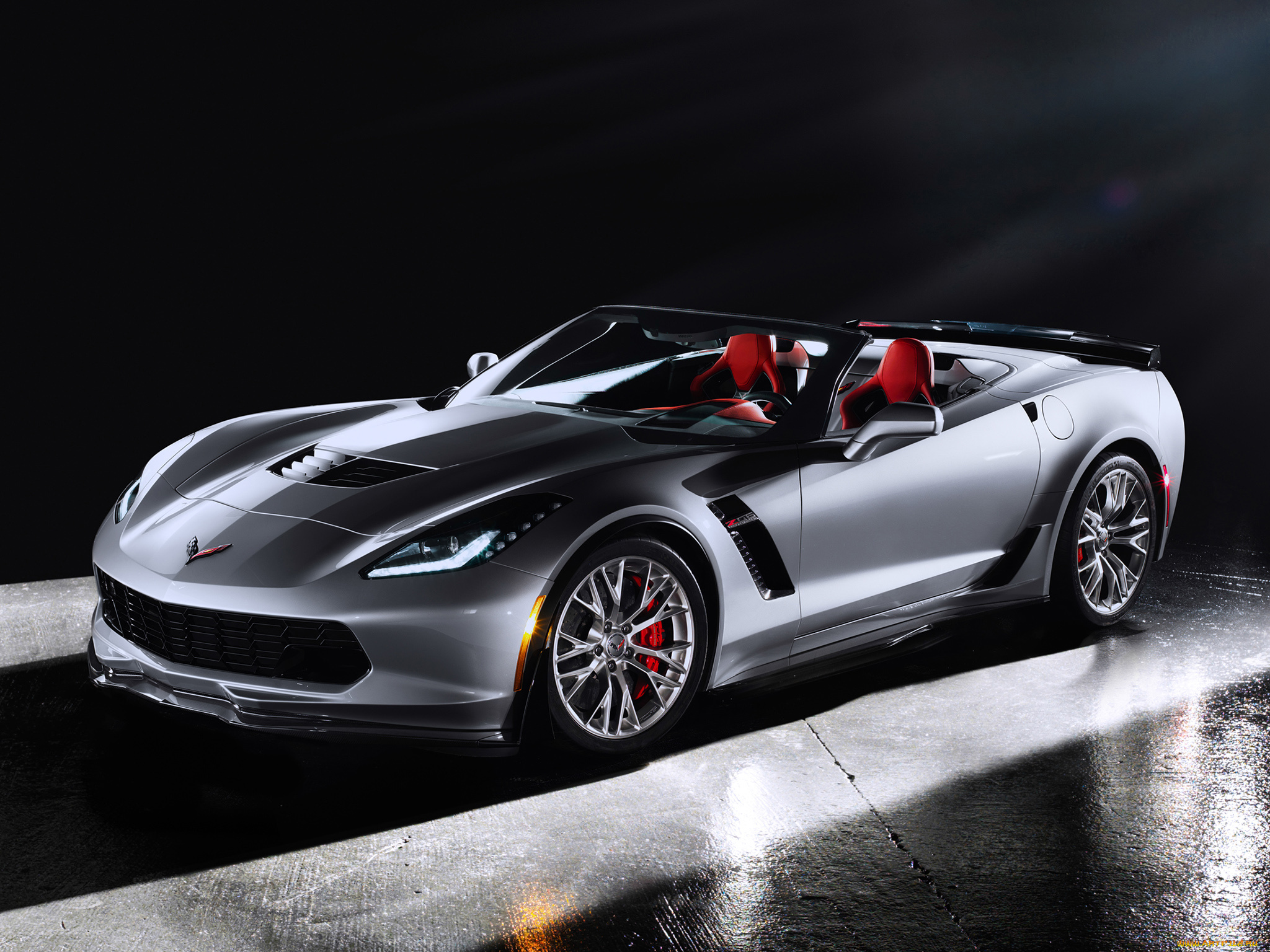 автомобили, corvette, 2015г, z06, convertible, с7