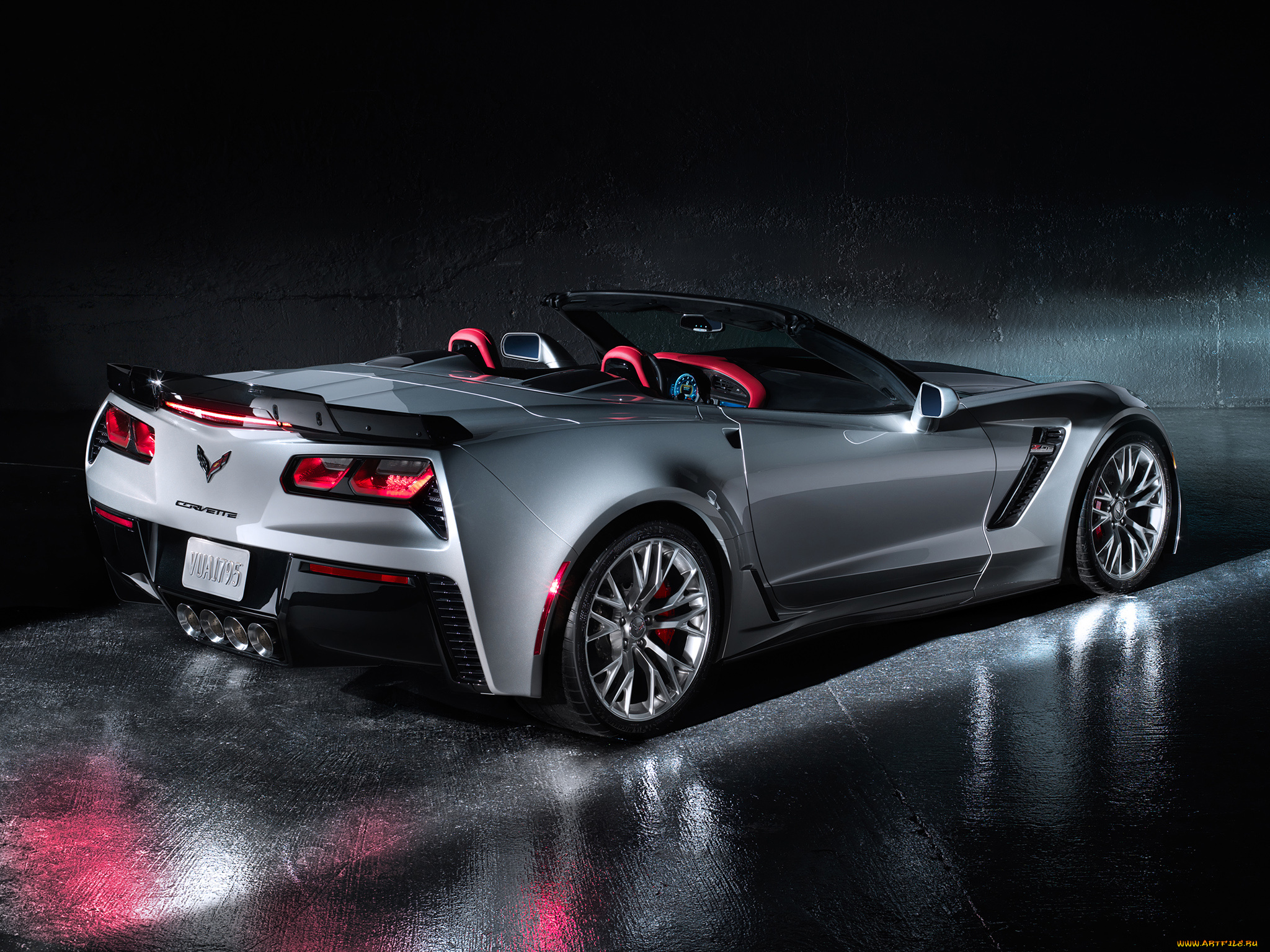 автомобили, corvette, 2015г, z06, convertible, с7