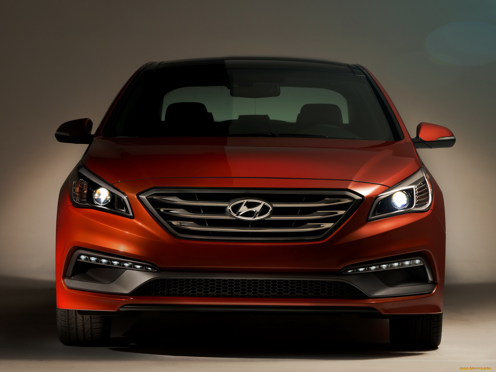 автомобили, hyundai, 2015, sonata, us-spec, красный