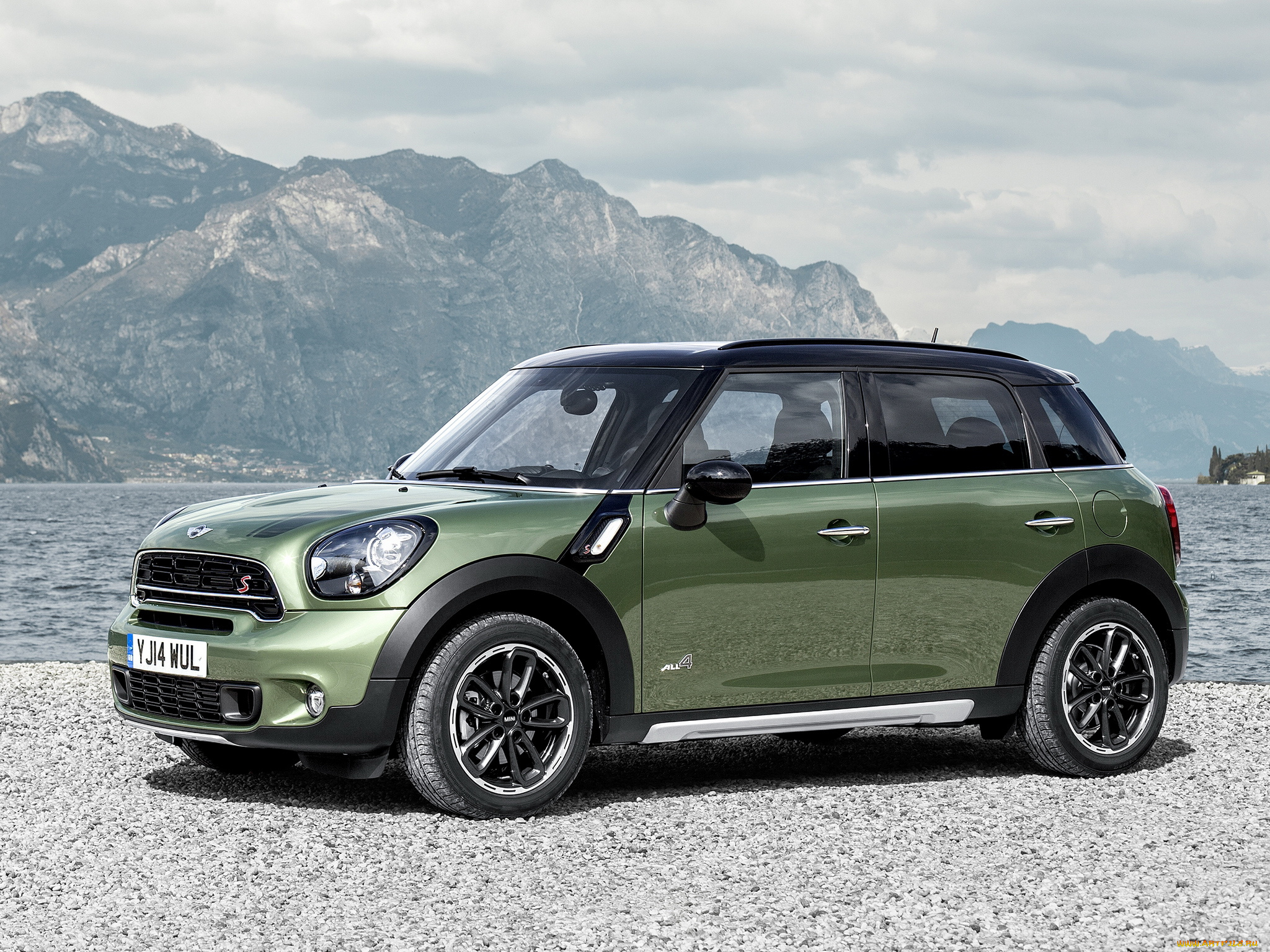 автомобили, mini, зеленый, sd, countryman, cooper, 2014, r60, all4
