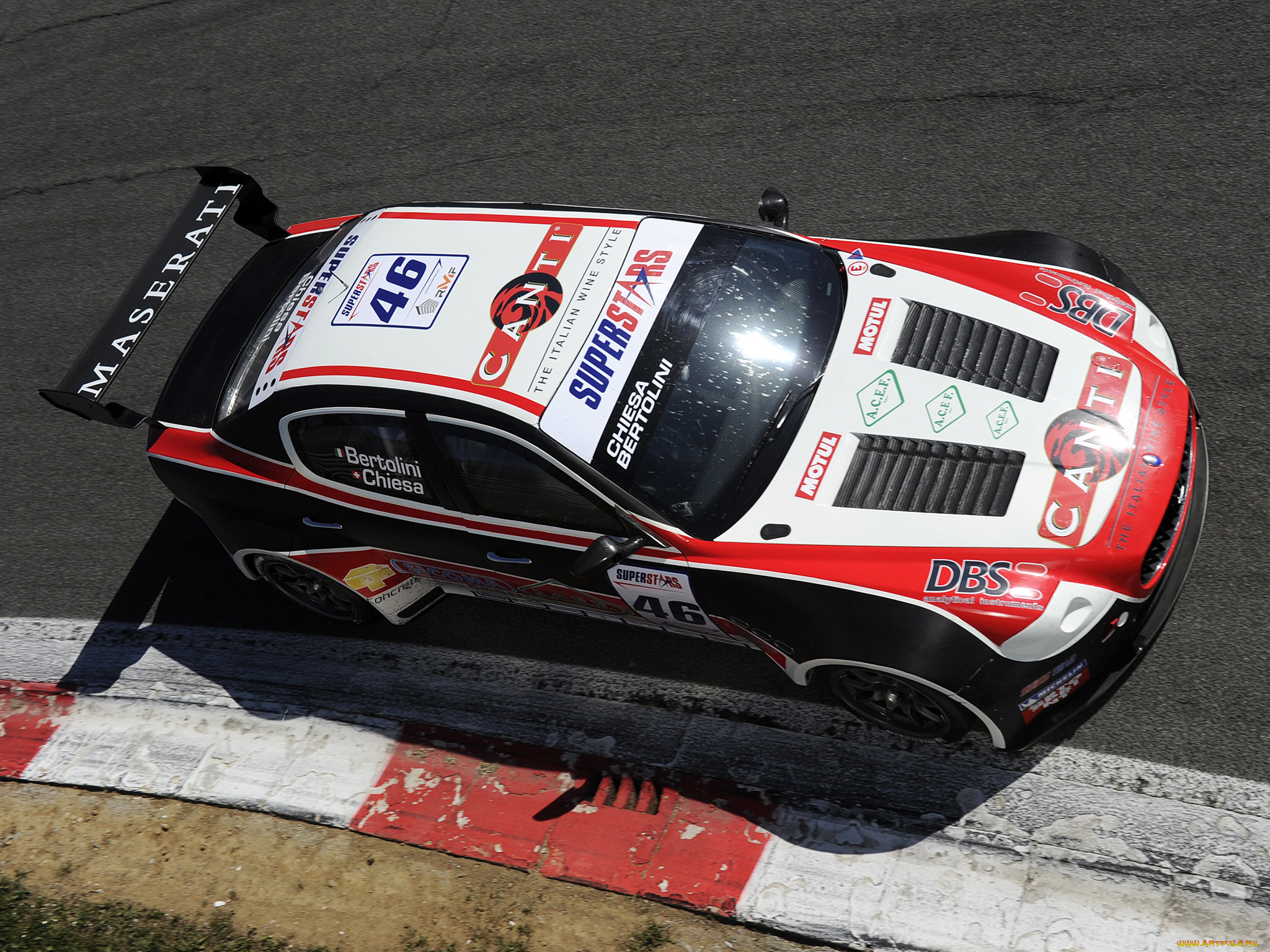 спорт, автоспорт, maserati, гонка, трасса, скорость, superstars, 2011, quattroporte