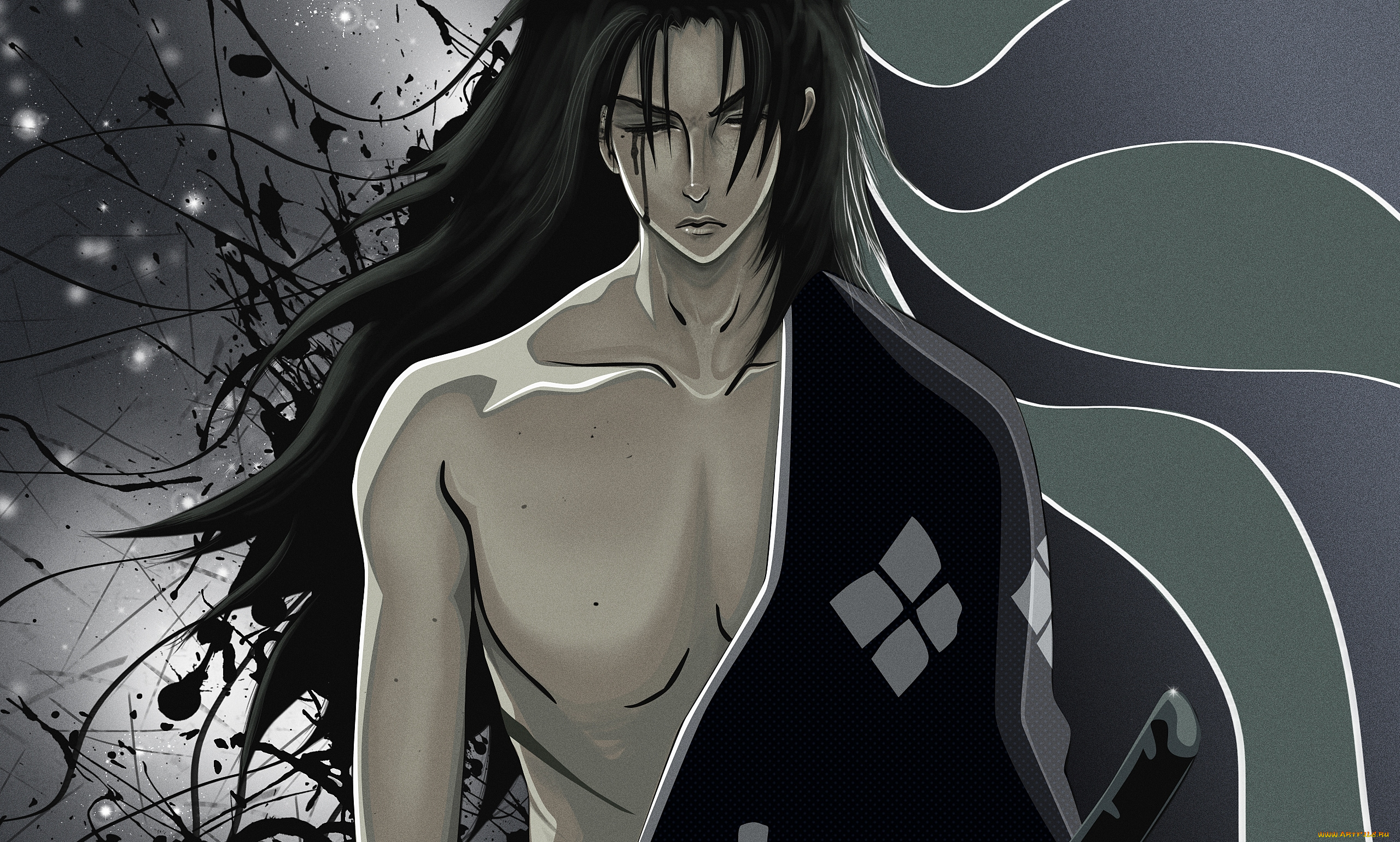 аниме, samurai, champloo, самурай, jin, меч