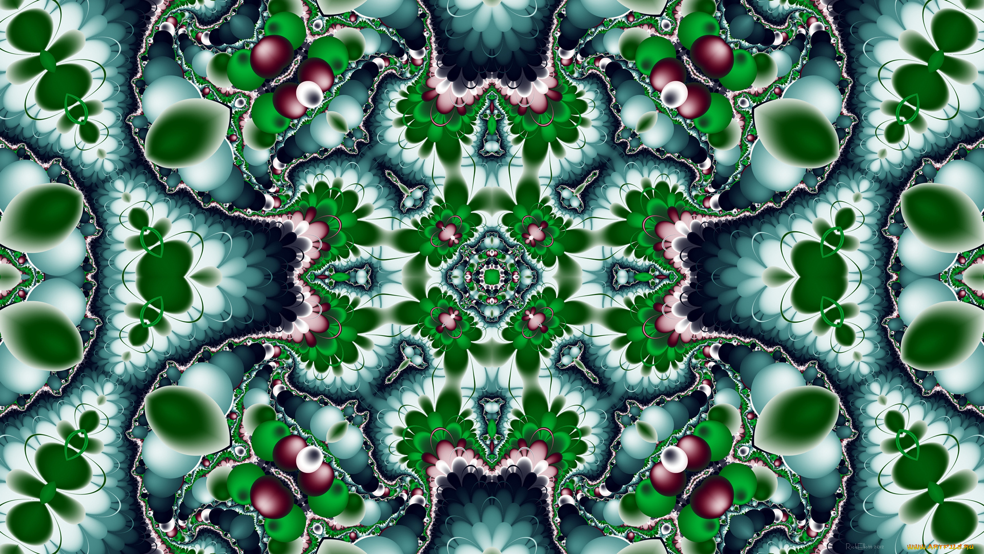 3д, графика, фракталы, , fractal, узор, фон, цвета