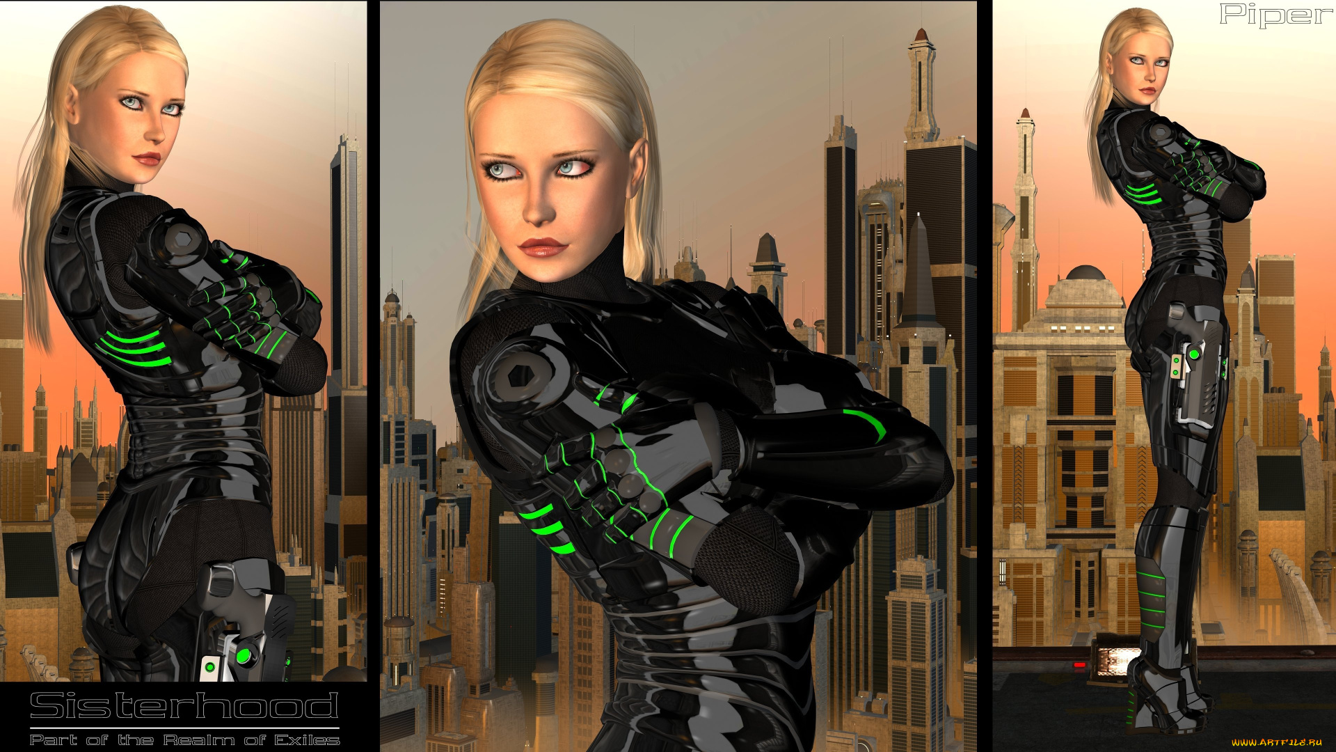 3д, графика, люди, , people, блондинка, фон, взгляд, девушка