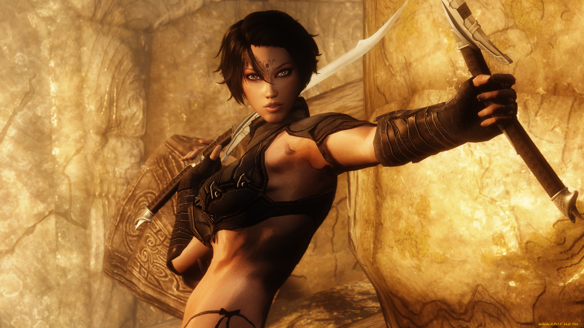 3д, графика, фантазия, , fantasy, фон, взгляд, девушка