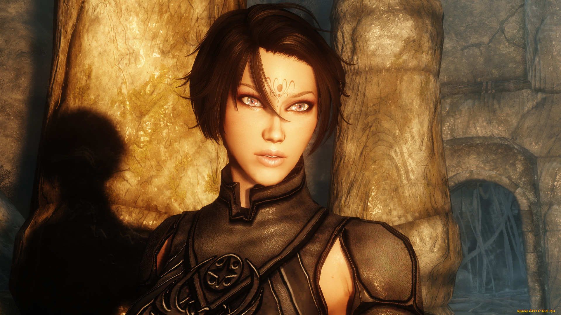 3д, графика, фантазия, , fantasy, взгляд, фон, девушка