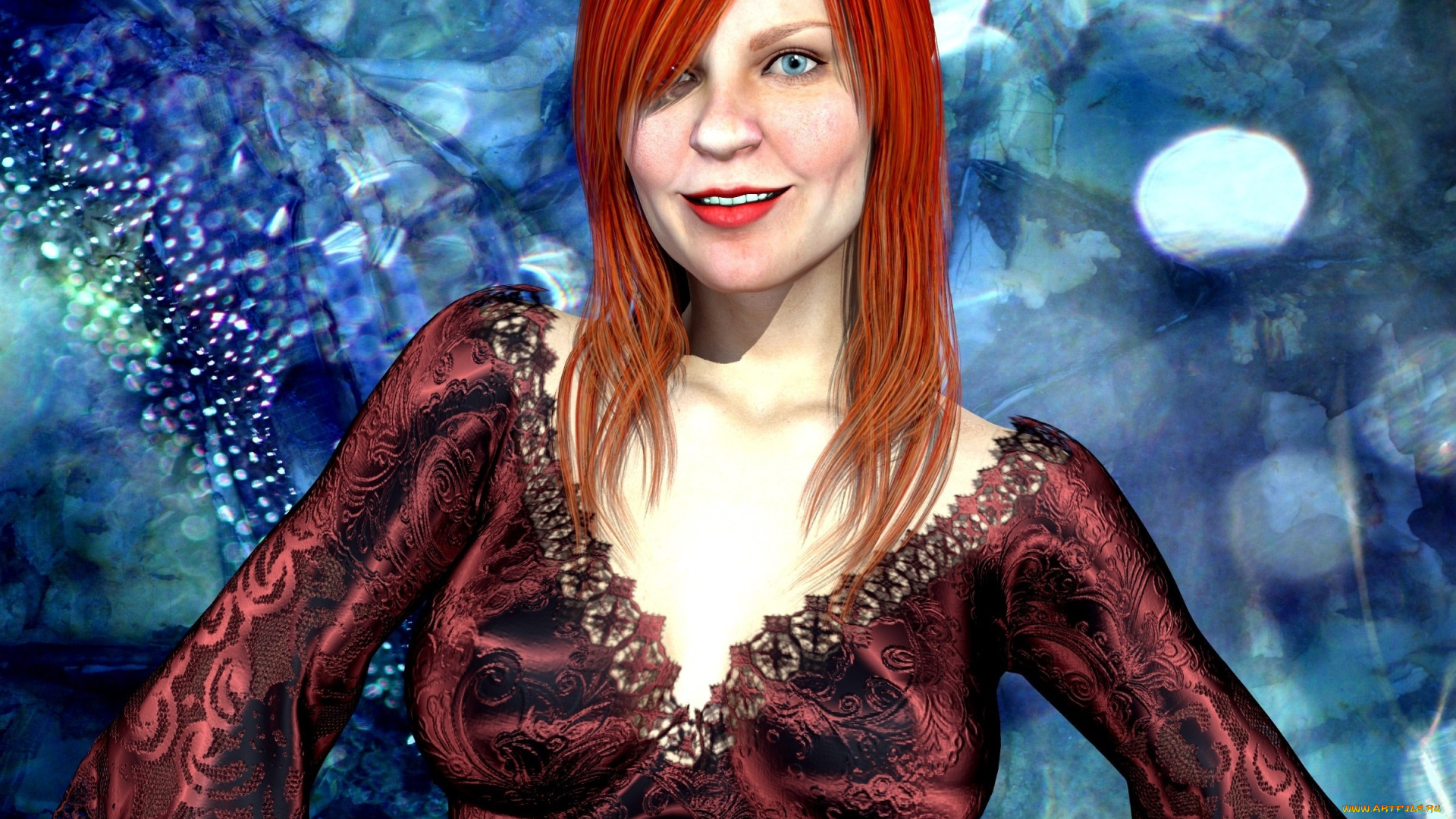 3д, графика, люди, , people, фон, взгляд, девушка