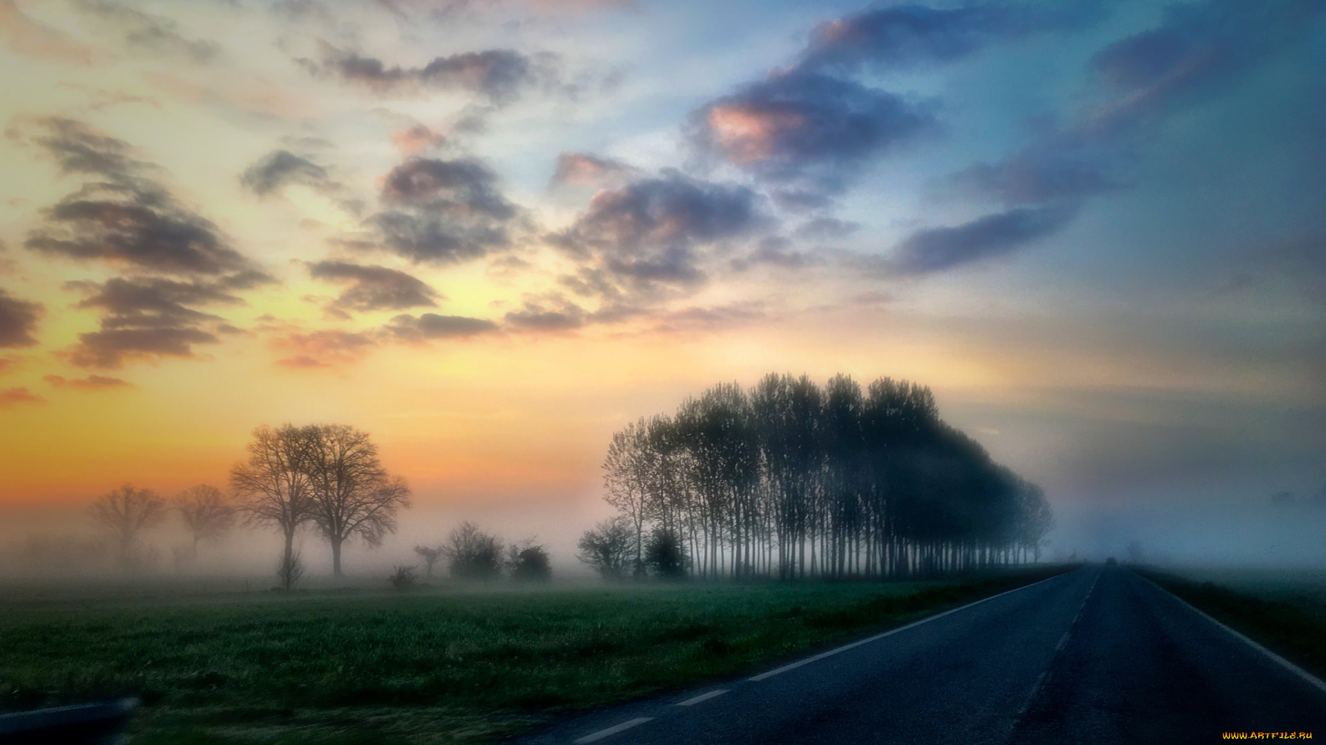 природа, дороги, тракт