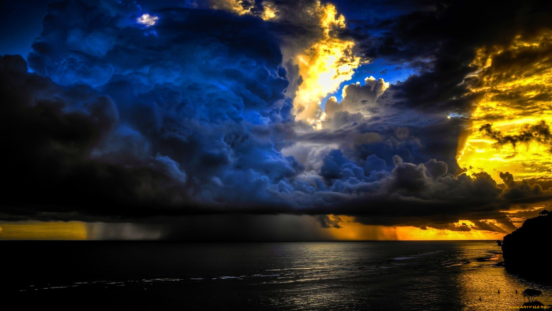 природа, стихия, гроза, небо, облака, смерч, тайфун, торнадо