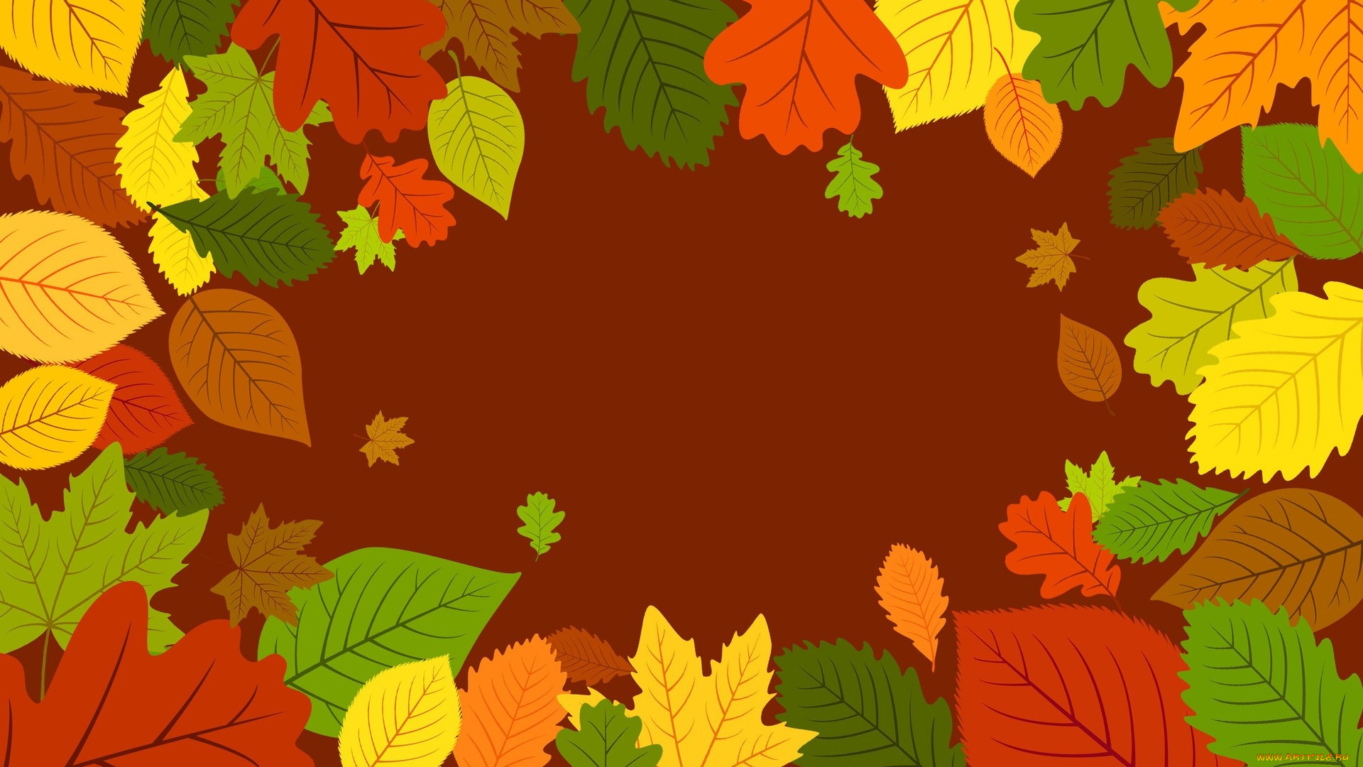 векторная, графика, природа, , nature, фон, листья