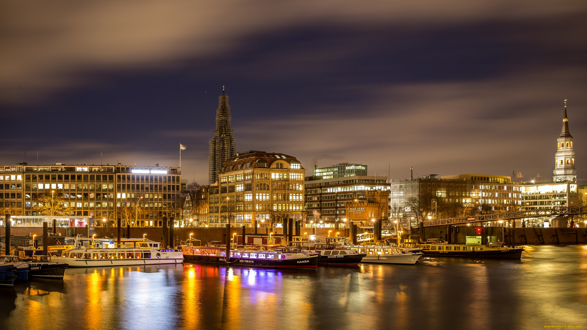 корабли, порты, , , причалы, свет, ночь