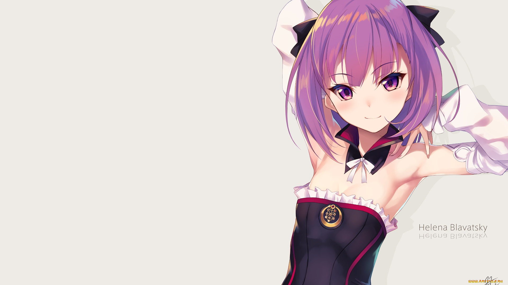 аниме, fate, stay, night, взгляд, фон, девушка