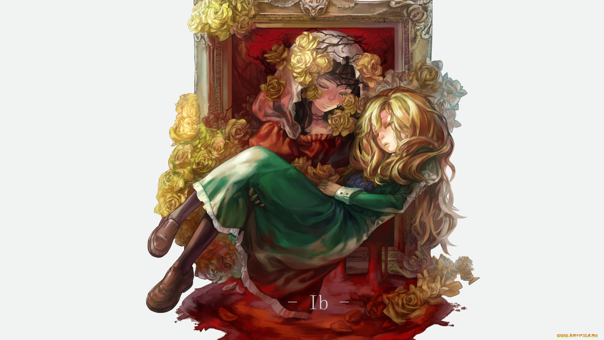 аниме, ib, девочки