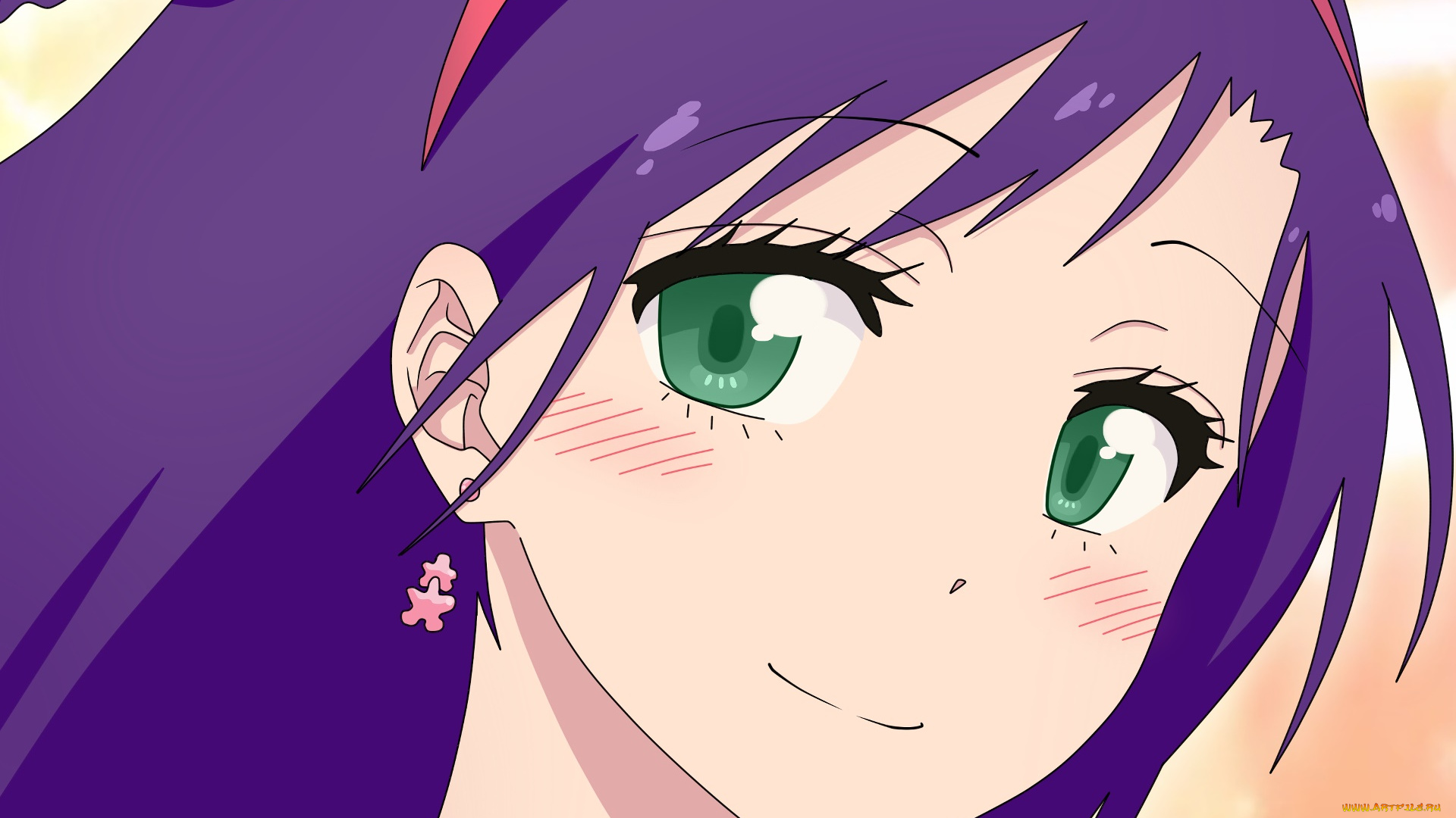 аниме, nisekoi, фон, взгляд, девушка