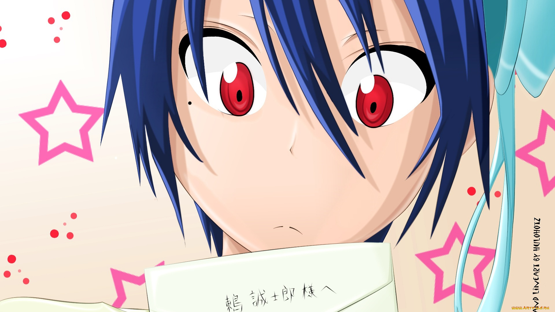 аниме, nisekoi, фон, взгляд, девушка