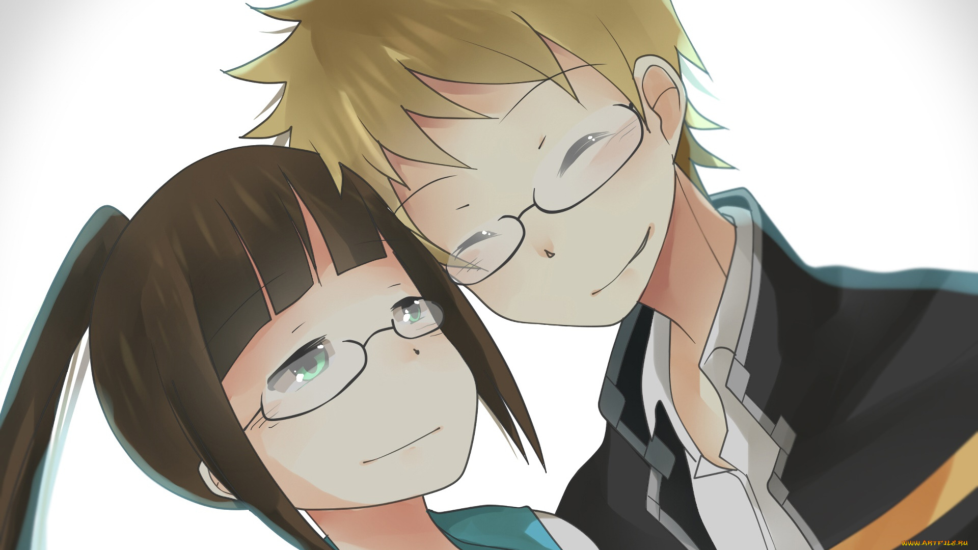 аниме, nisekoi, взгляд, девушка, фон