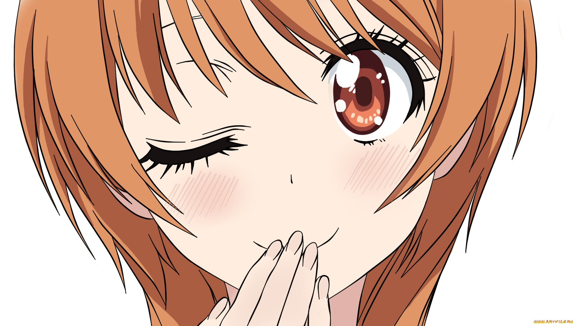 аниме, nisekoi, взгляд, девушка, фон