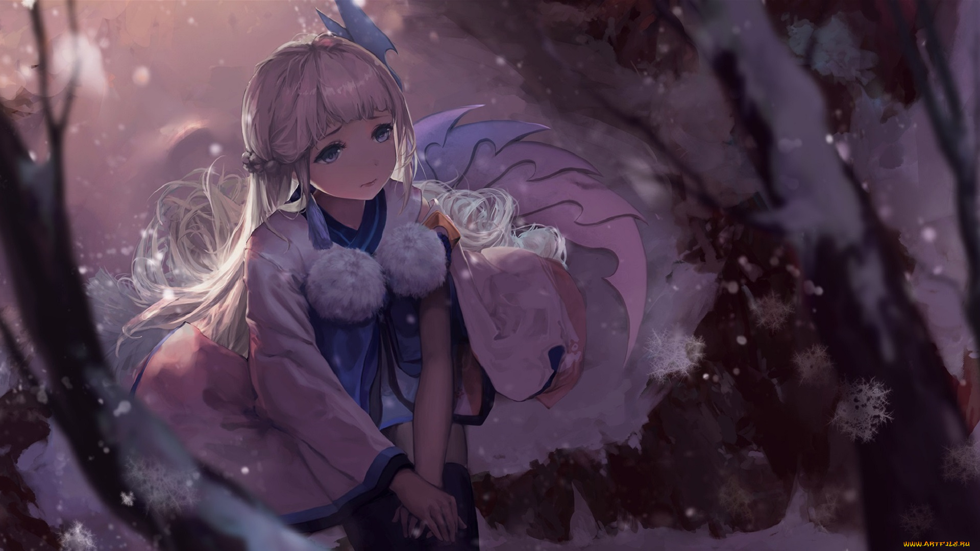 аниме, onmyouji, yuki, onna