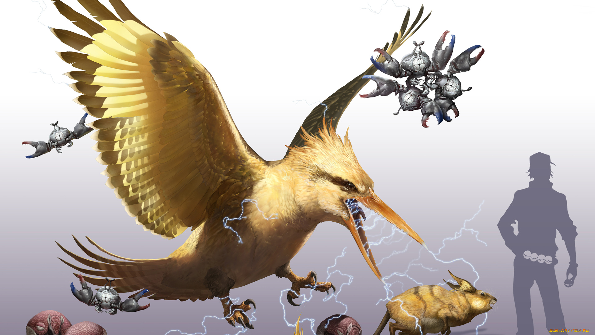 аниме, pokemon, монстр, чудище, существо, чудовище