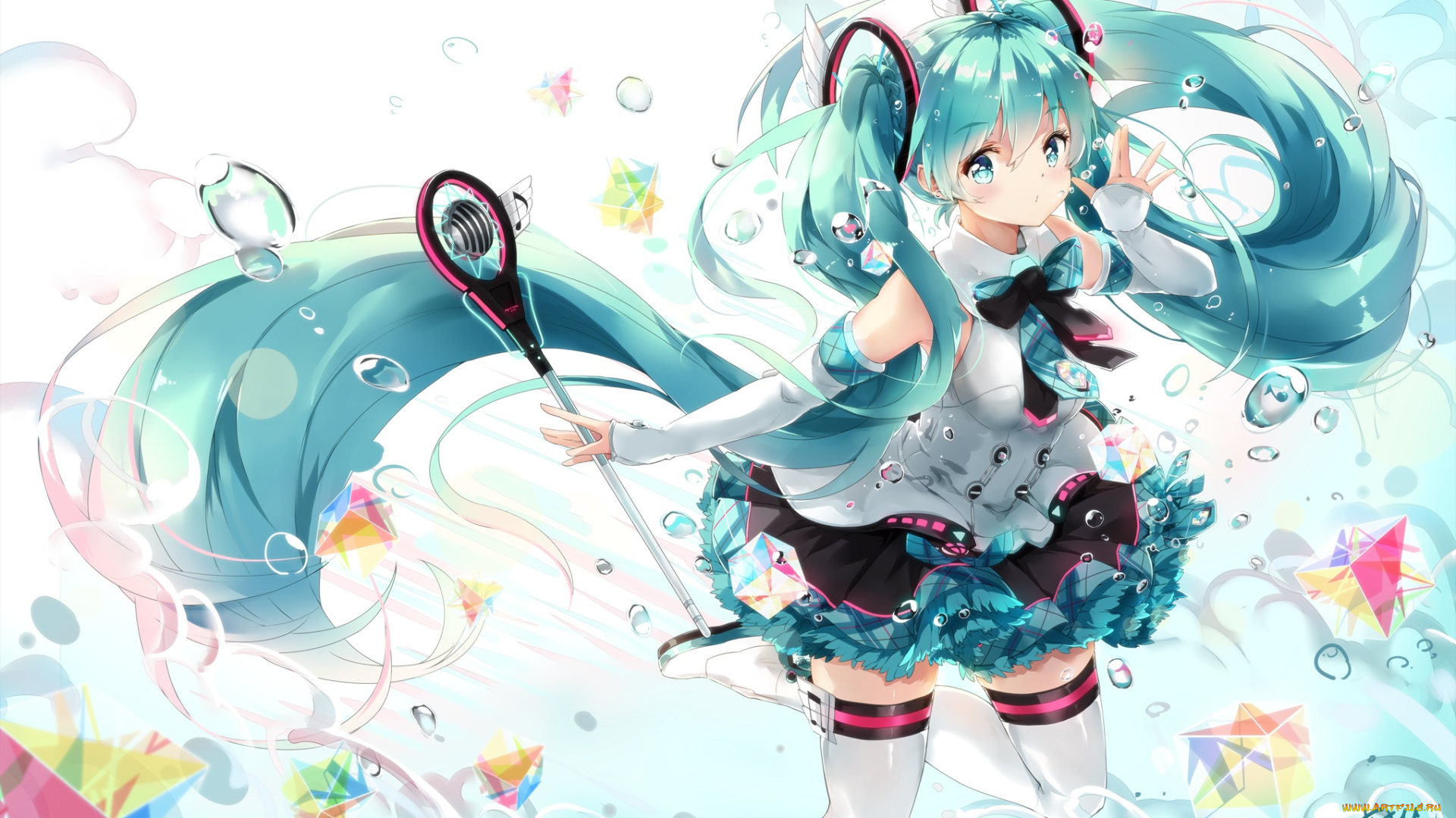 аниме, vocaloid, hatsune, miku