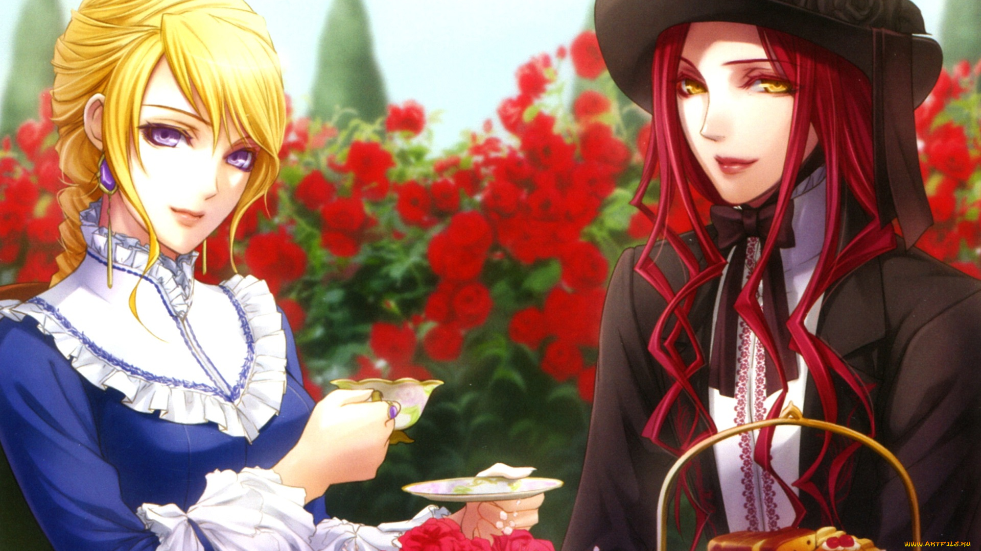 аниме, will, o`wisp, двое