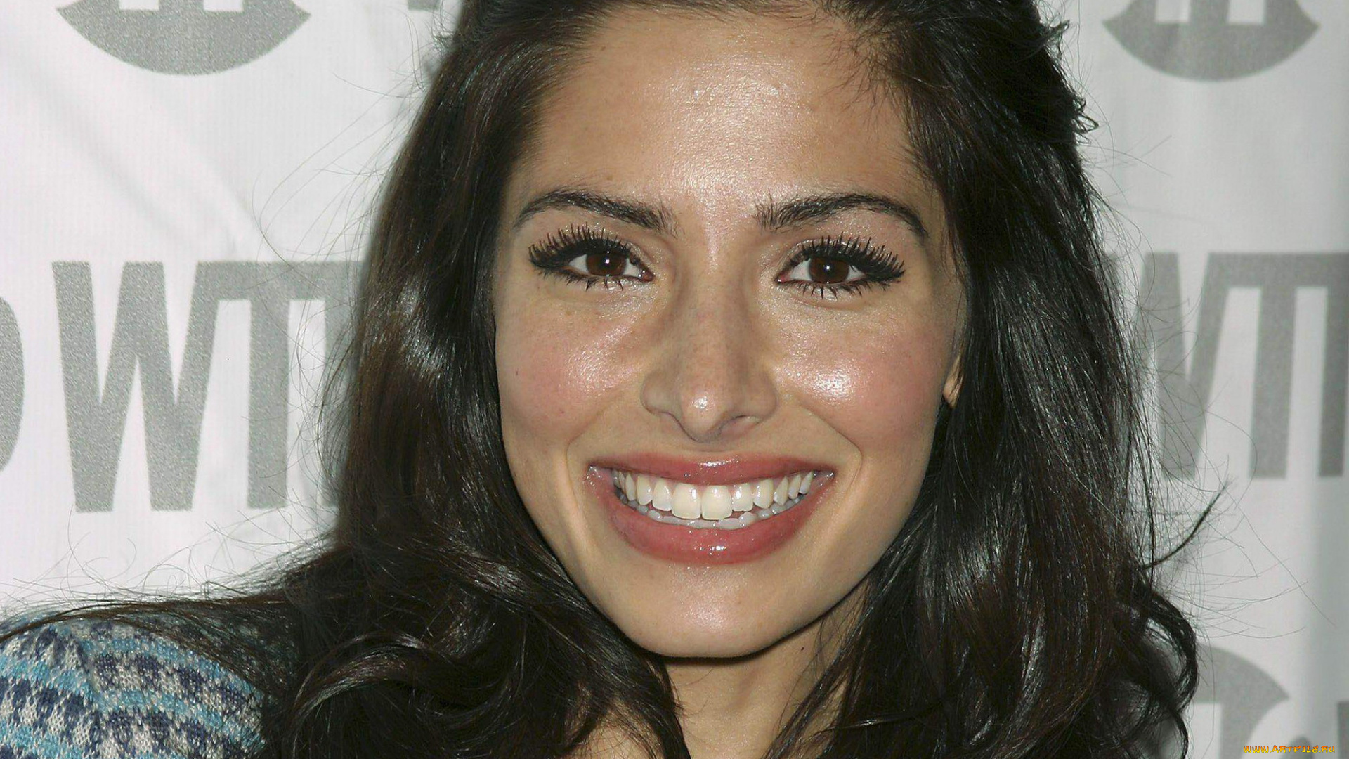 девушки, sarah, shahi, лицо, брюнетка, презентация, улыбка