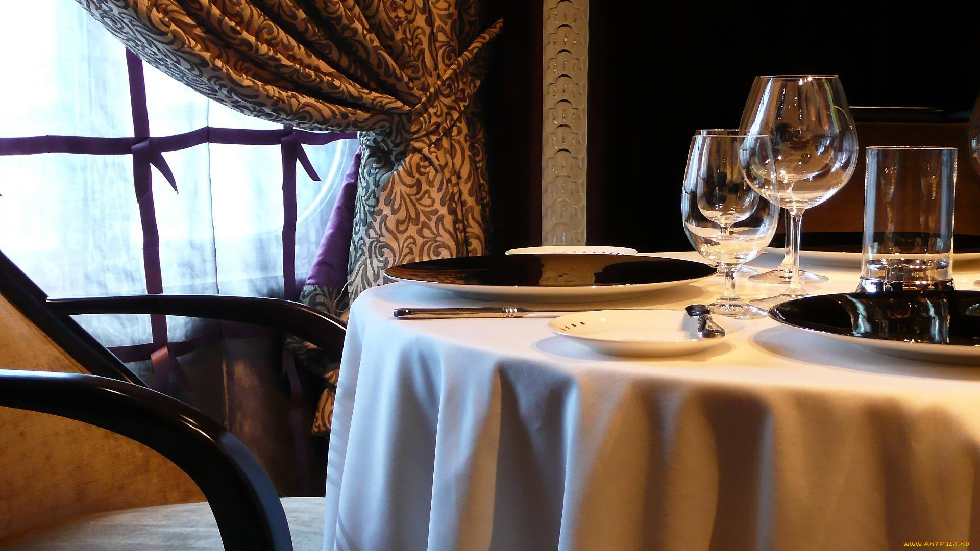 интерьер, декор, , отделка, , сервировка, скатерть, приборы