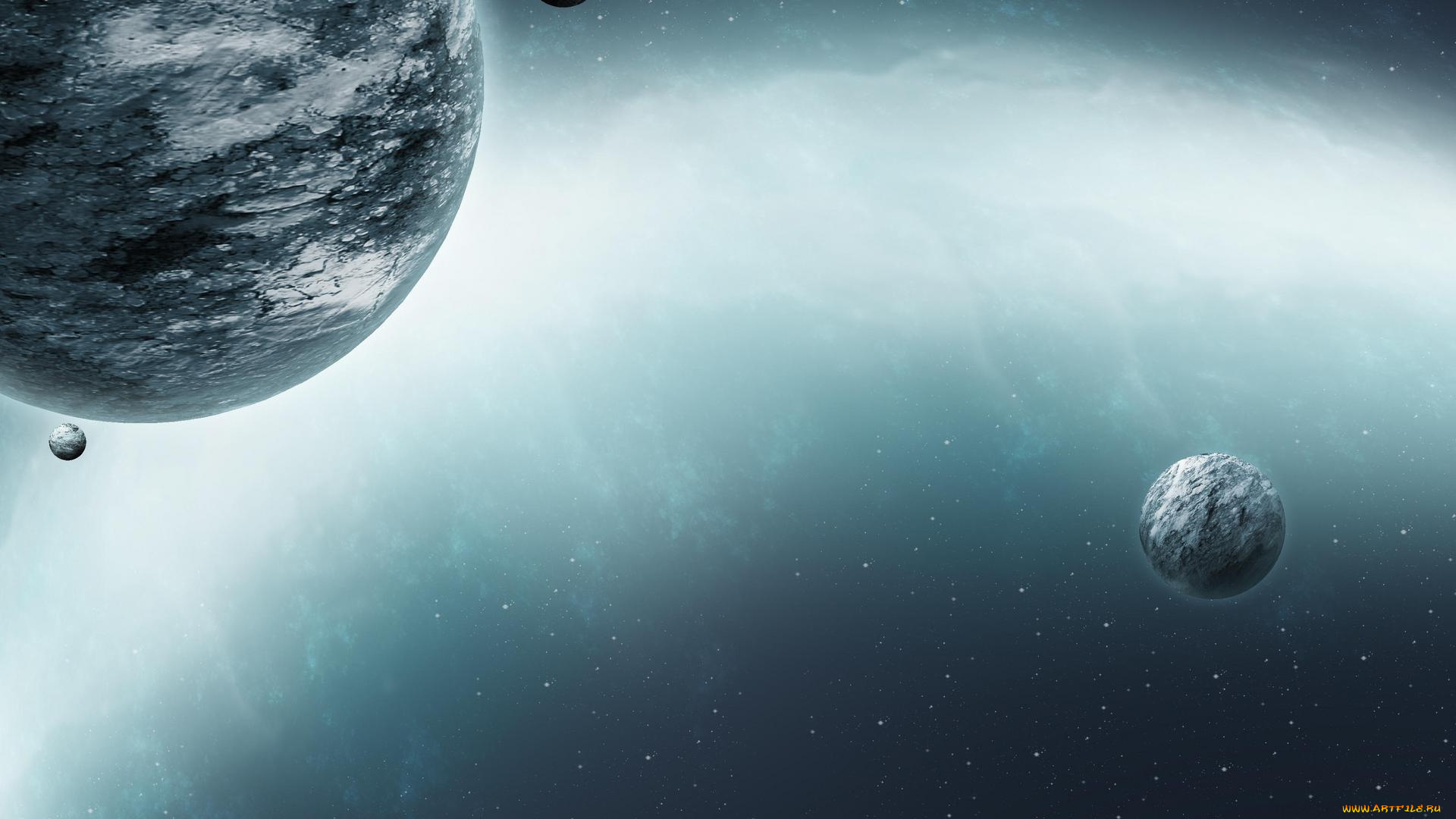 космос, арт, вселенная, планеты, звёзды, созвездия