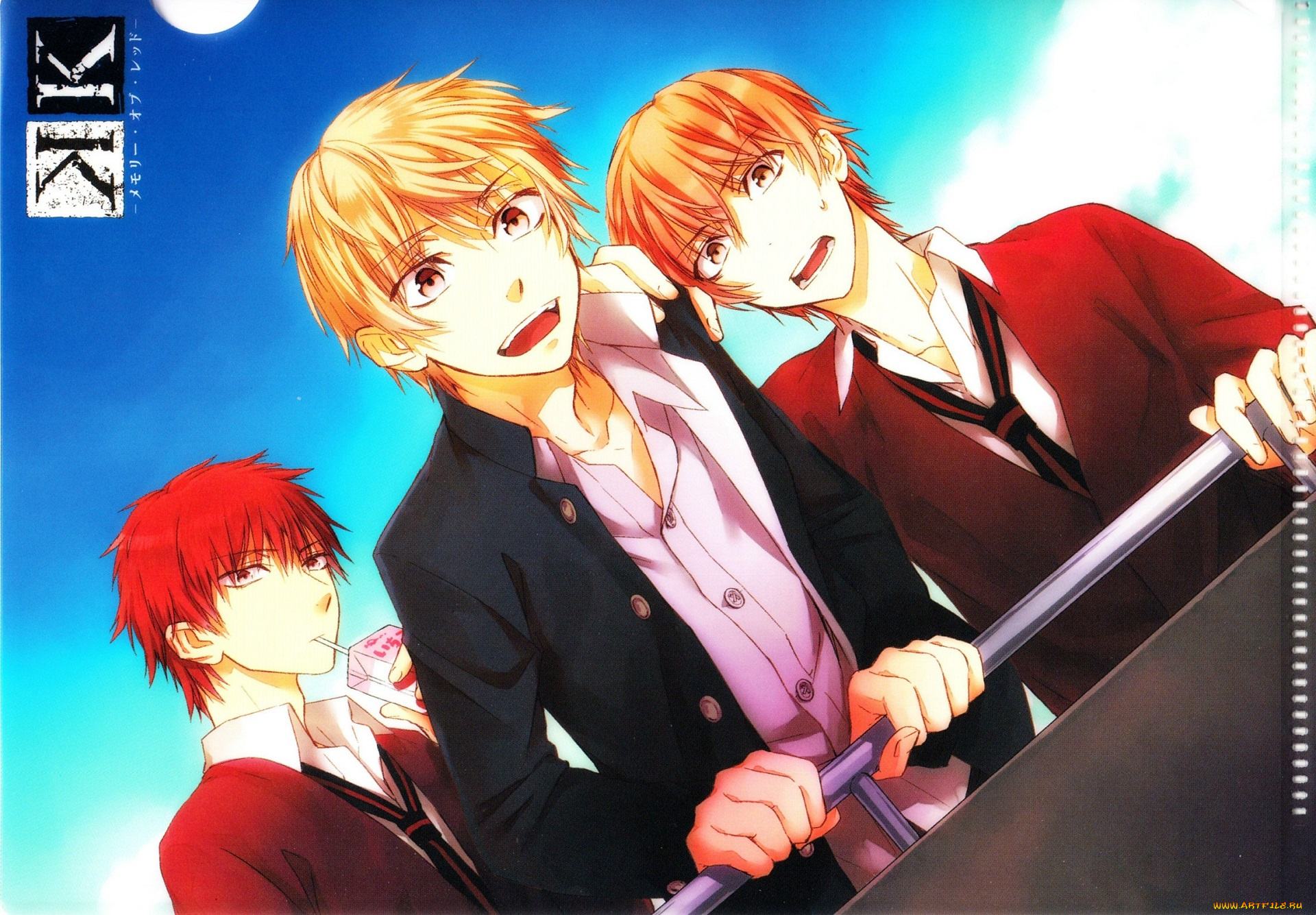 аниме, k, project, парни