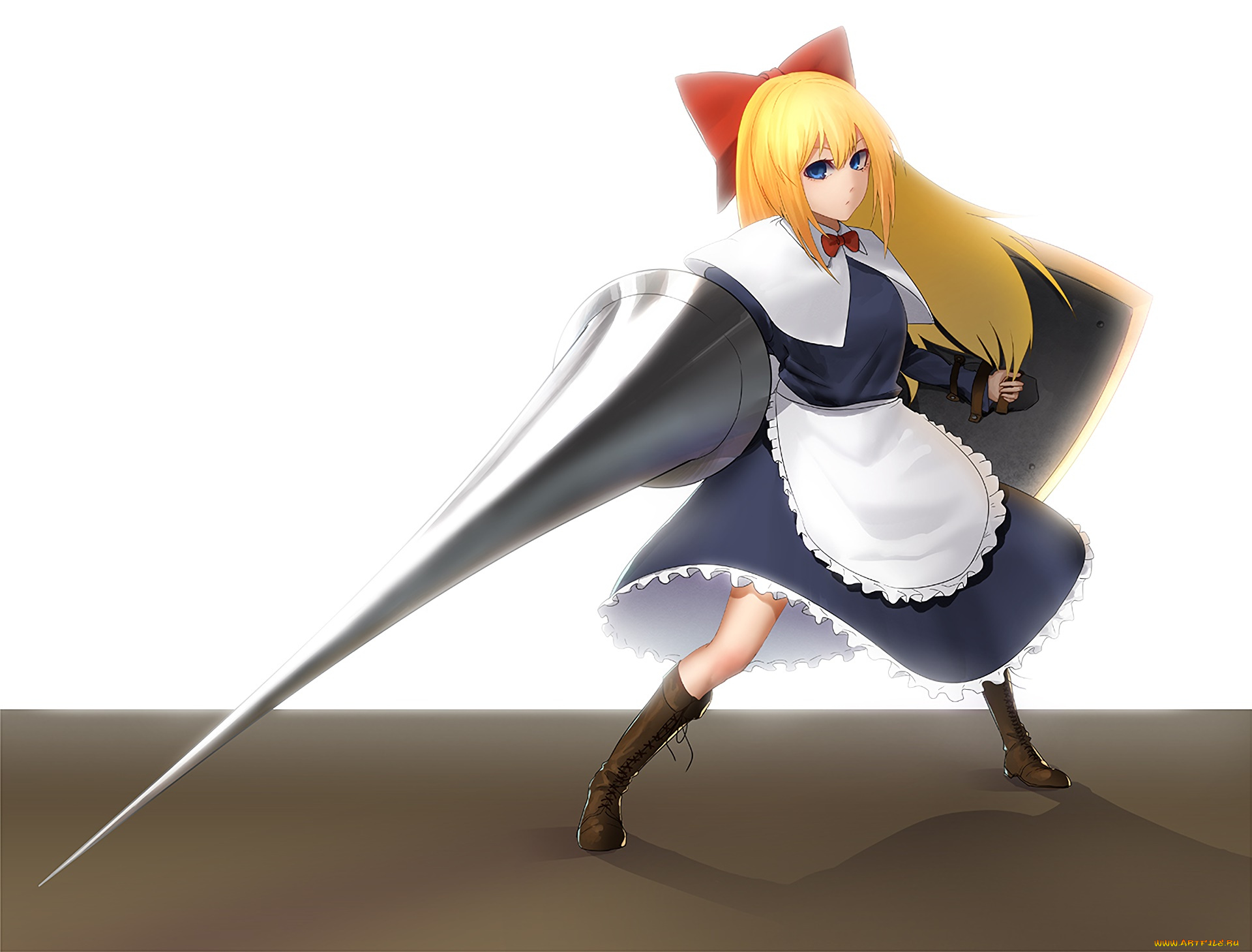 аниме, touhou, фон, взгляд, девушка