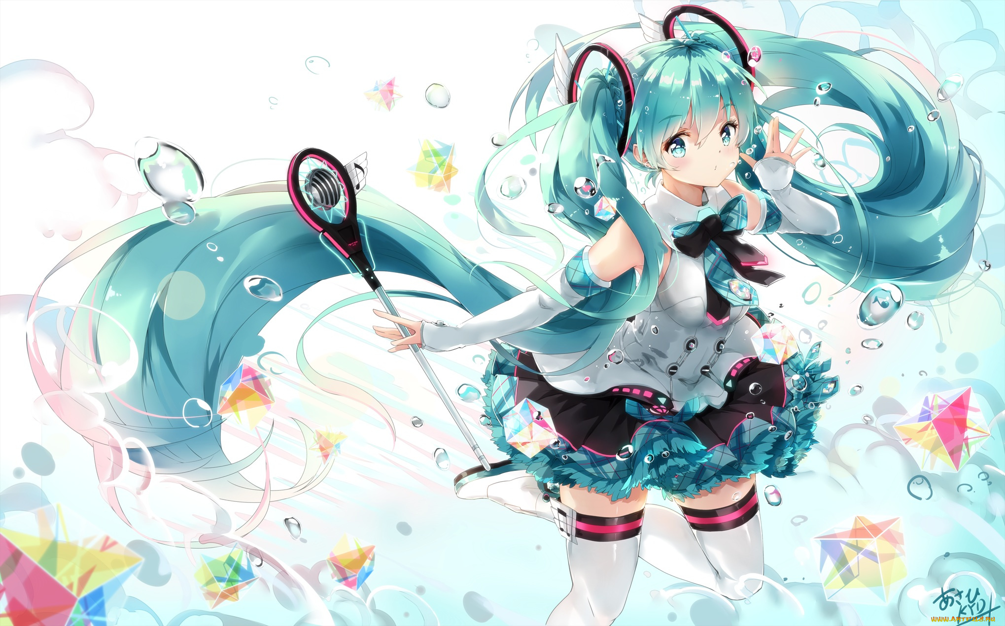 аниме, vocaloid, hatsune, miku