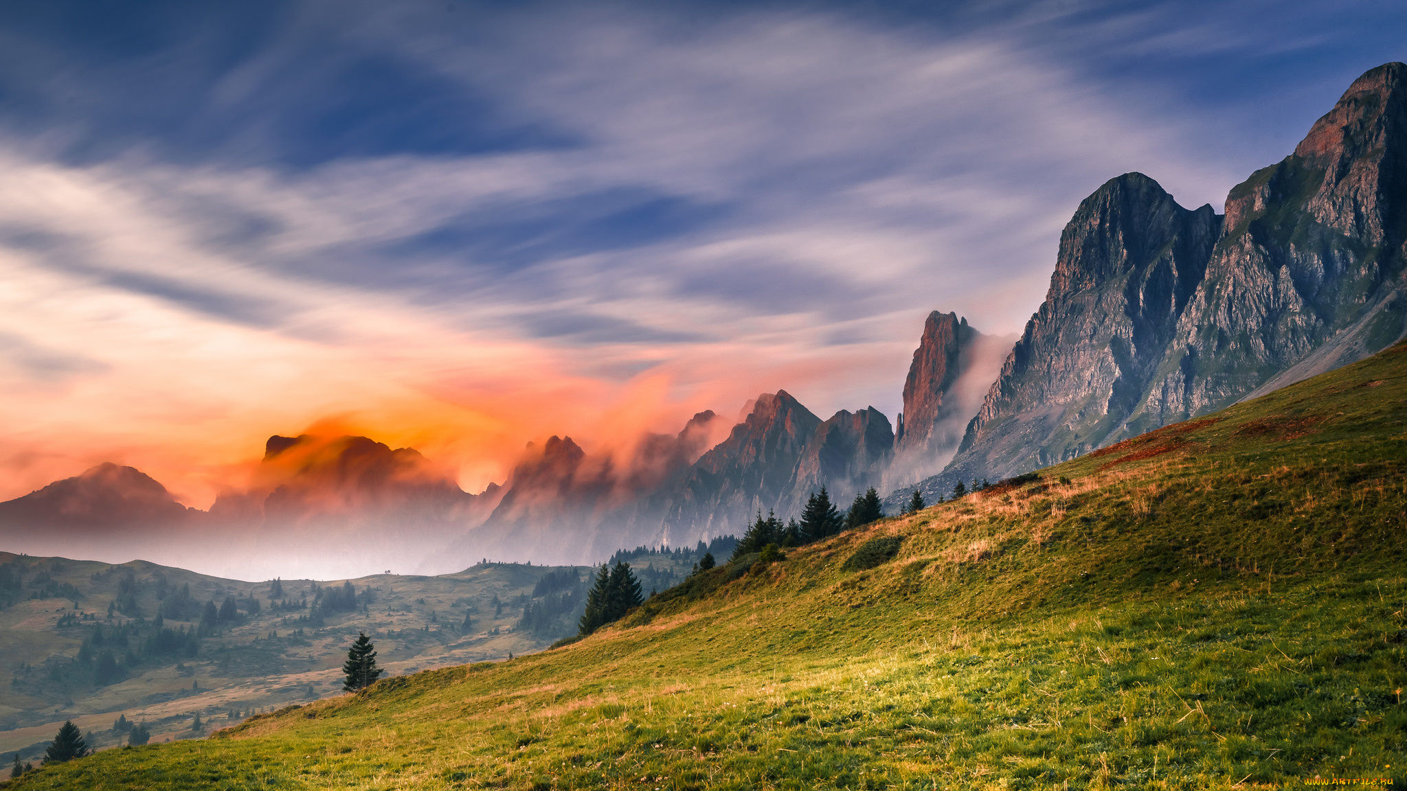 природа, горы, скалы