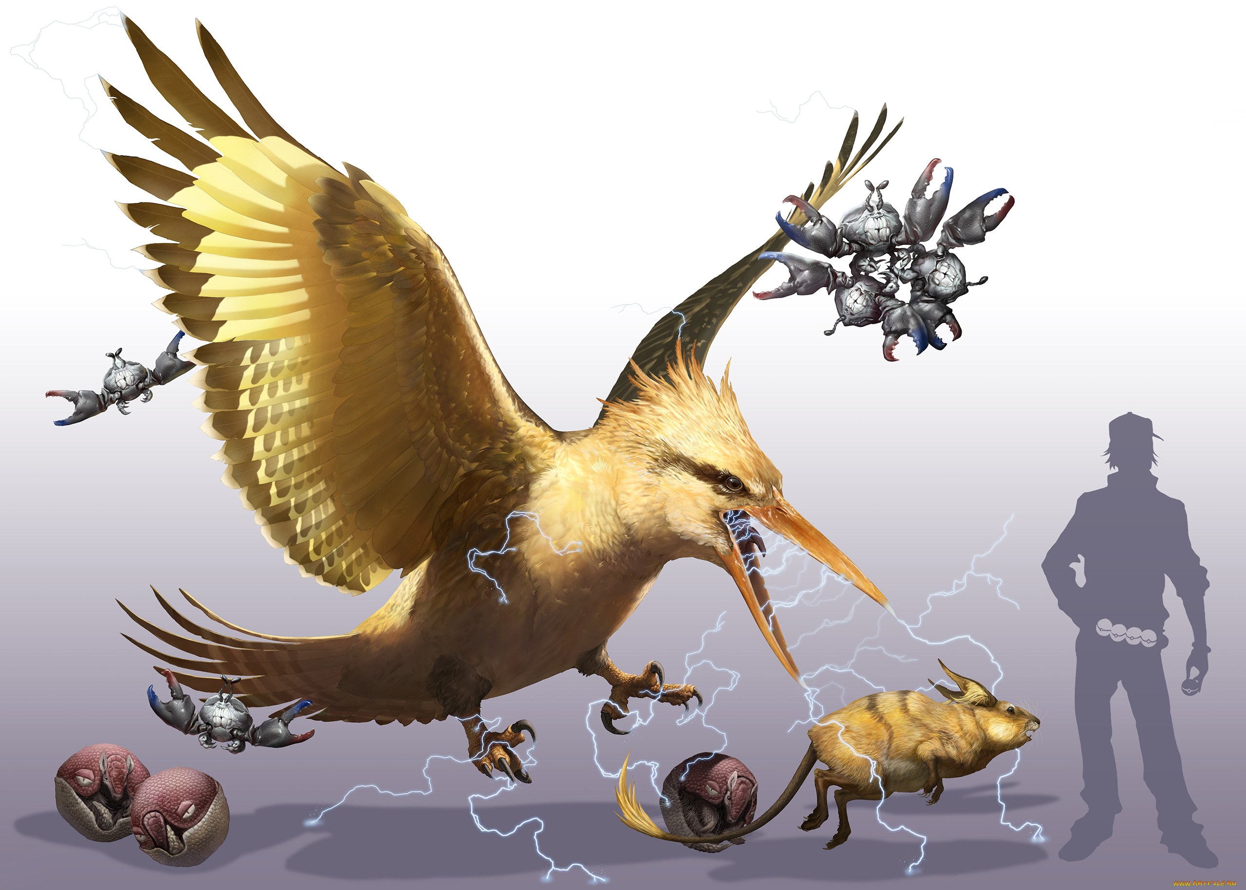 аниме, pokemon, монстр, чудище, существо, чудовище