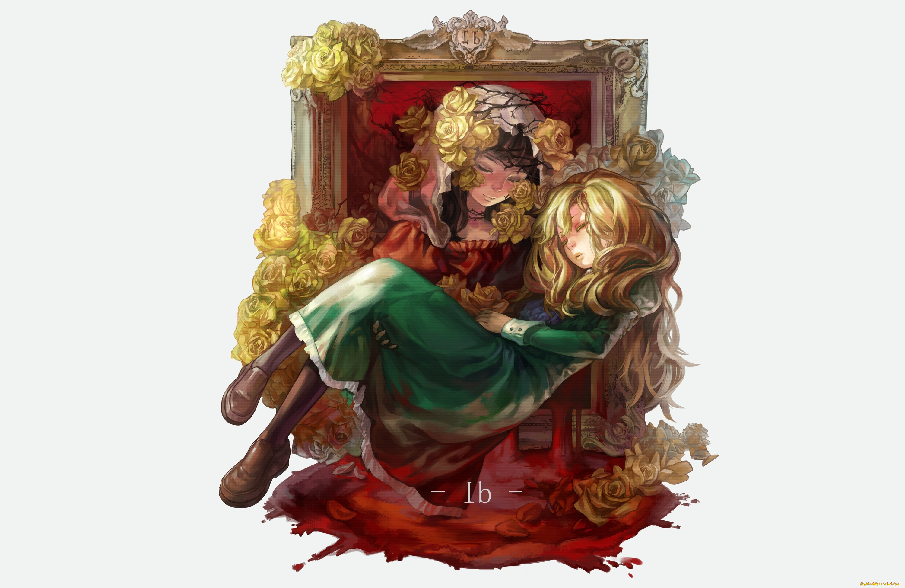 аниме, ib, девочки