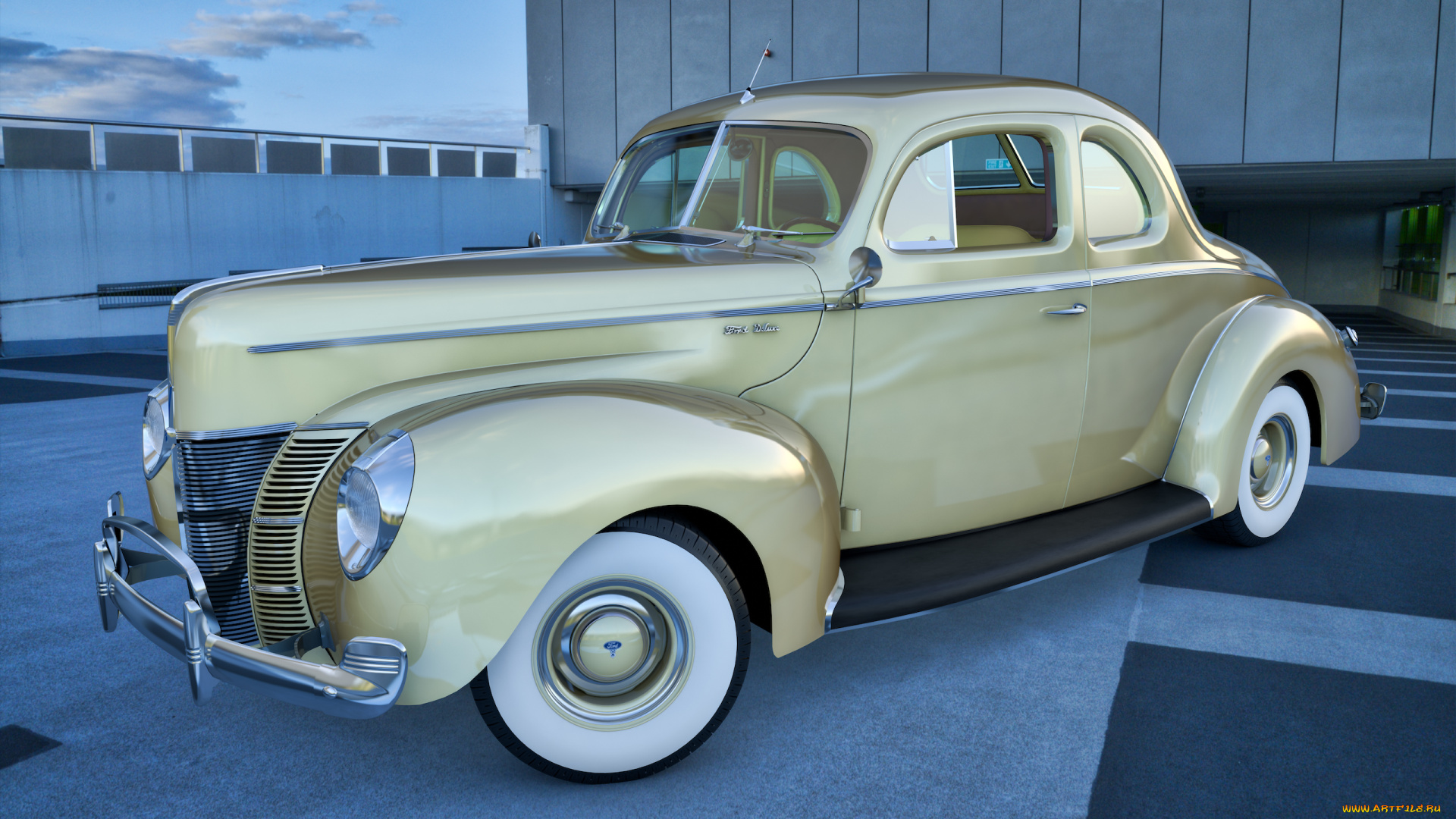 автомобили, 3д, фон, автомобиль