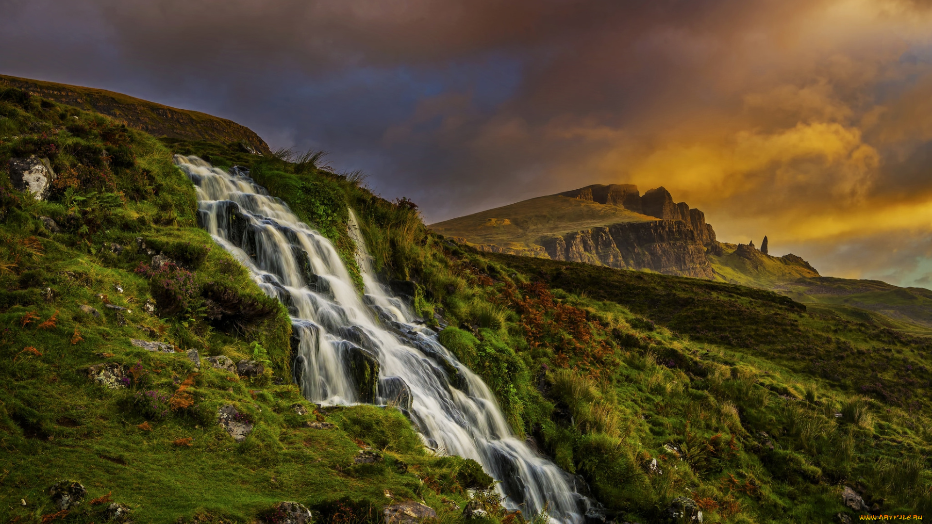 природа, водопады, простор