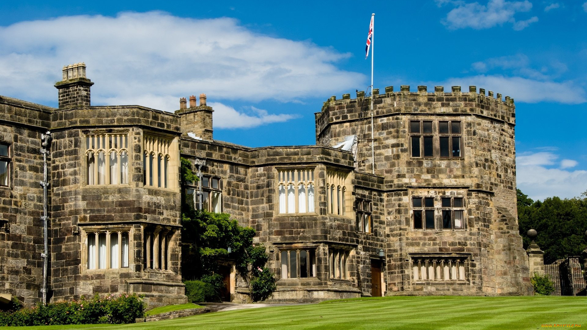 skipton, castle, города, замки, англии, skipton, castle