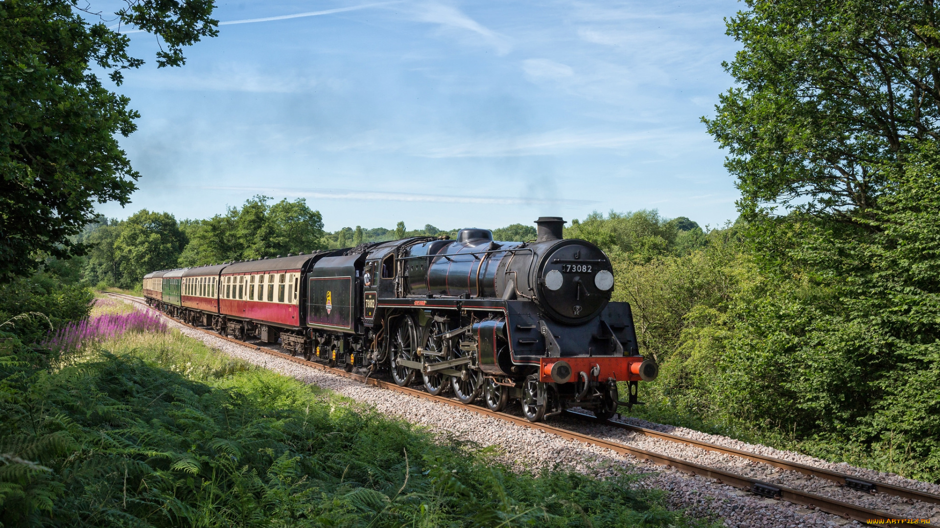 техника, паровозы, состав, локомотив